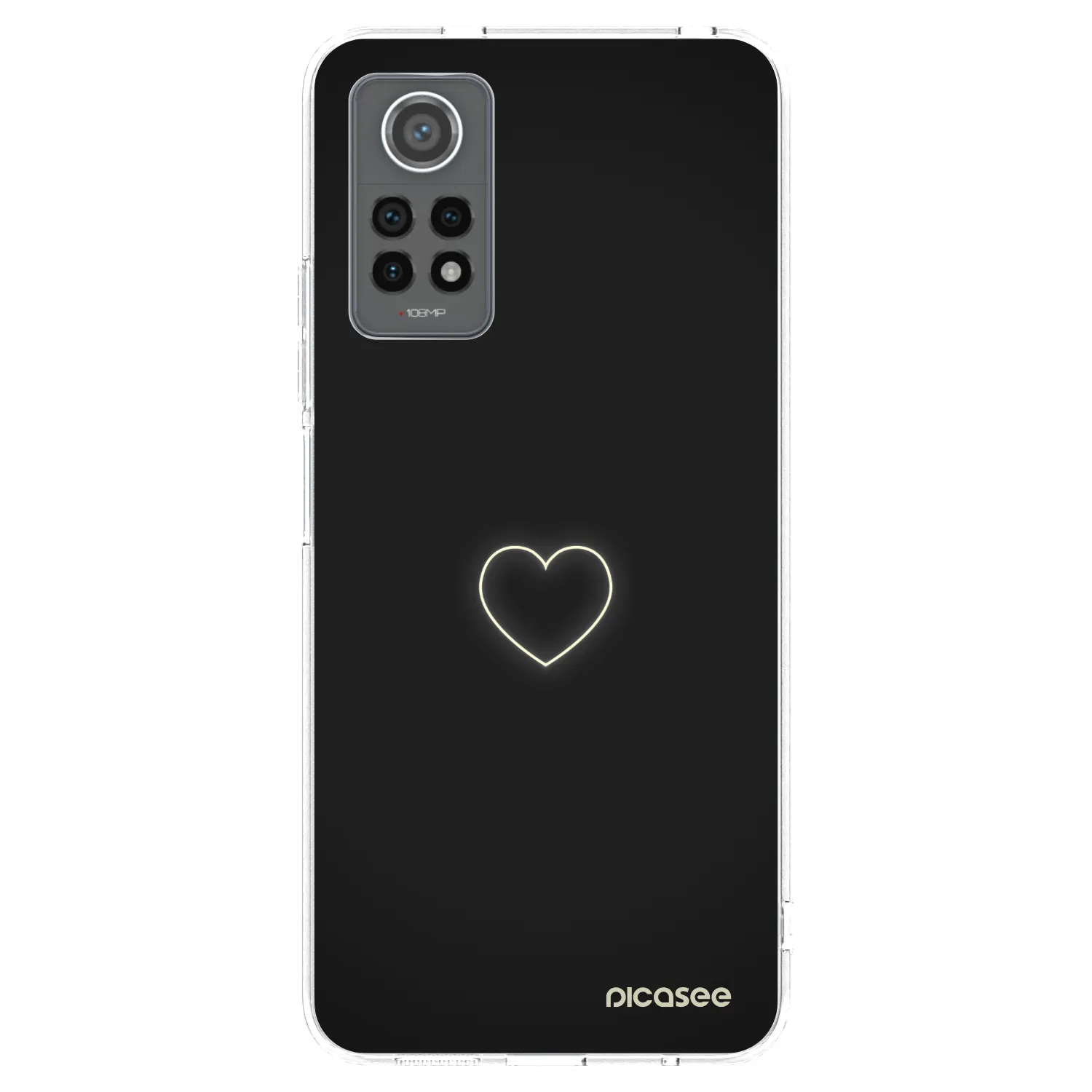 Picasee silikonski prozorni ovitek za Xiaomi Redmi Note 12 Pro 4G - Heart