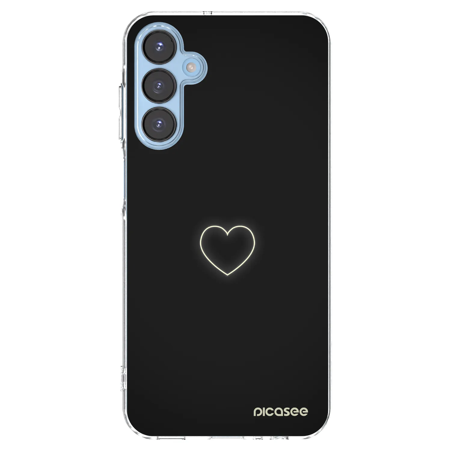 Picasee silikonski prozorni ovitek za Samsung Galaxy A15 A156B 5G - Heart