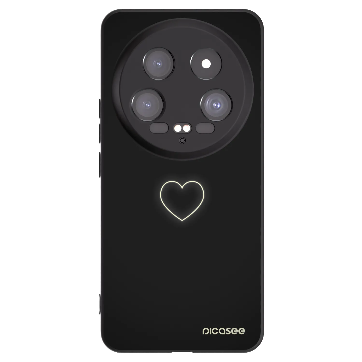 Picasee silikonski črni ovitek za Xiaomi 14 Ultra - Heart