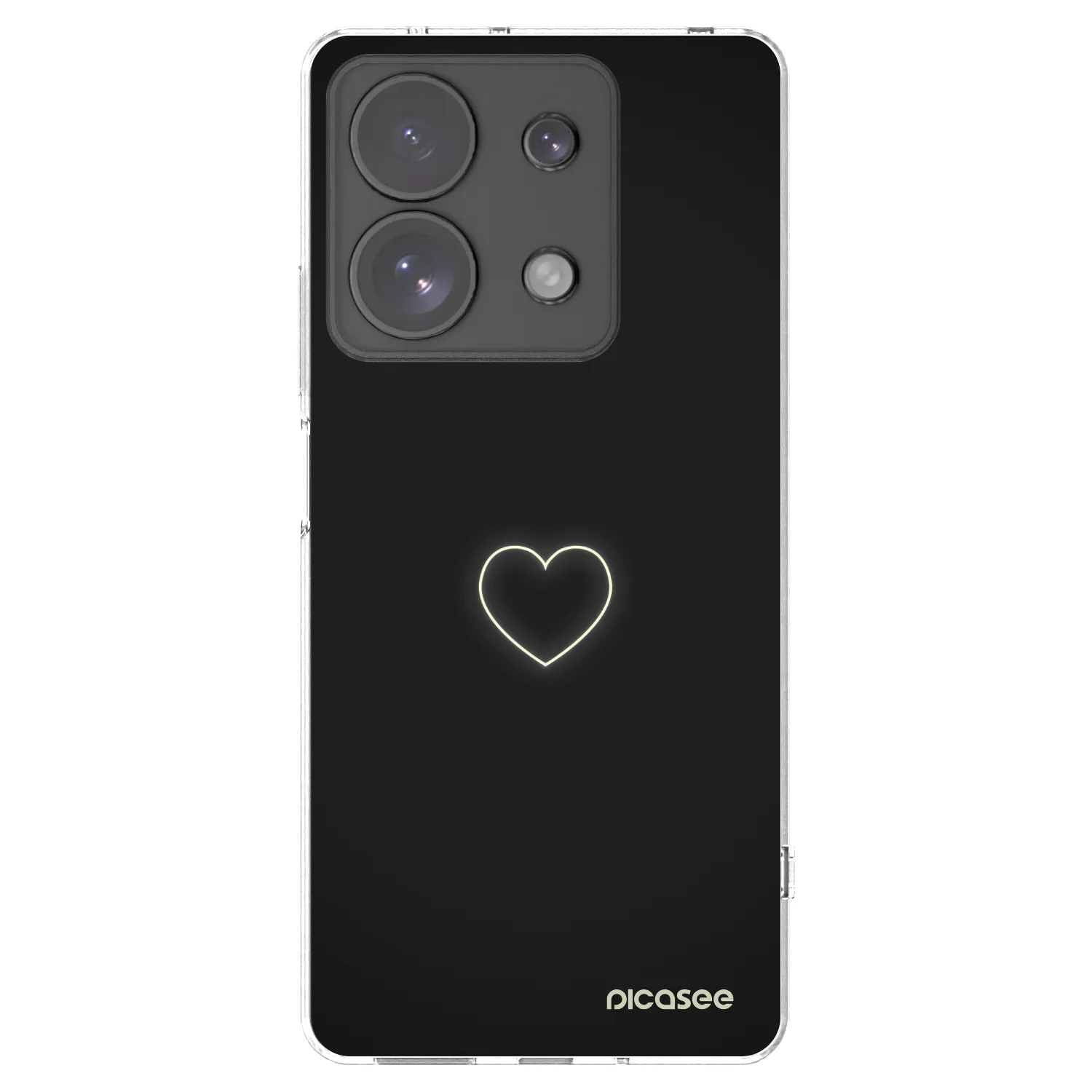 Picasee silikonski prozorni ovitek za Xiaomi Redmi Note 13 Pro 4G - Heart