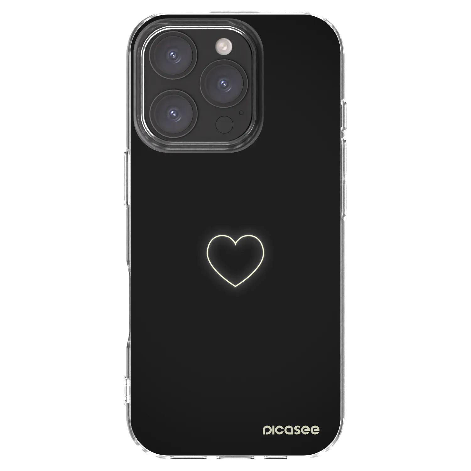 Picasee silikonski prozorni ovitek za Apple iPhone 16 Pro - Heart