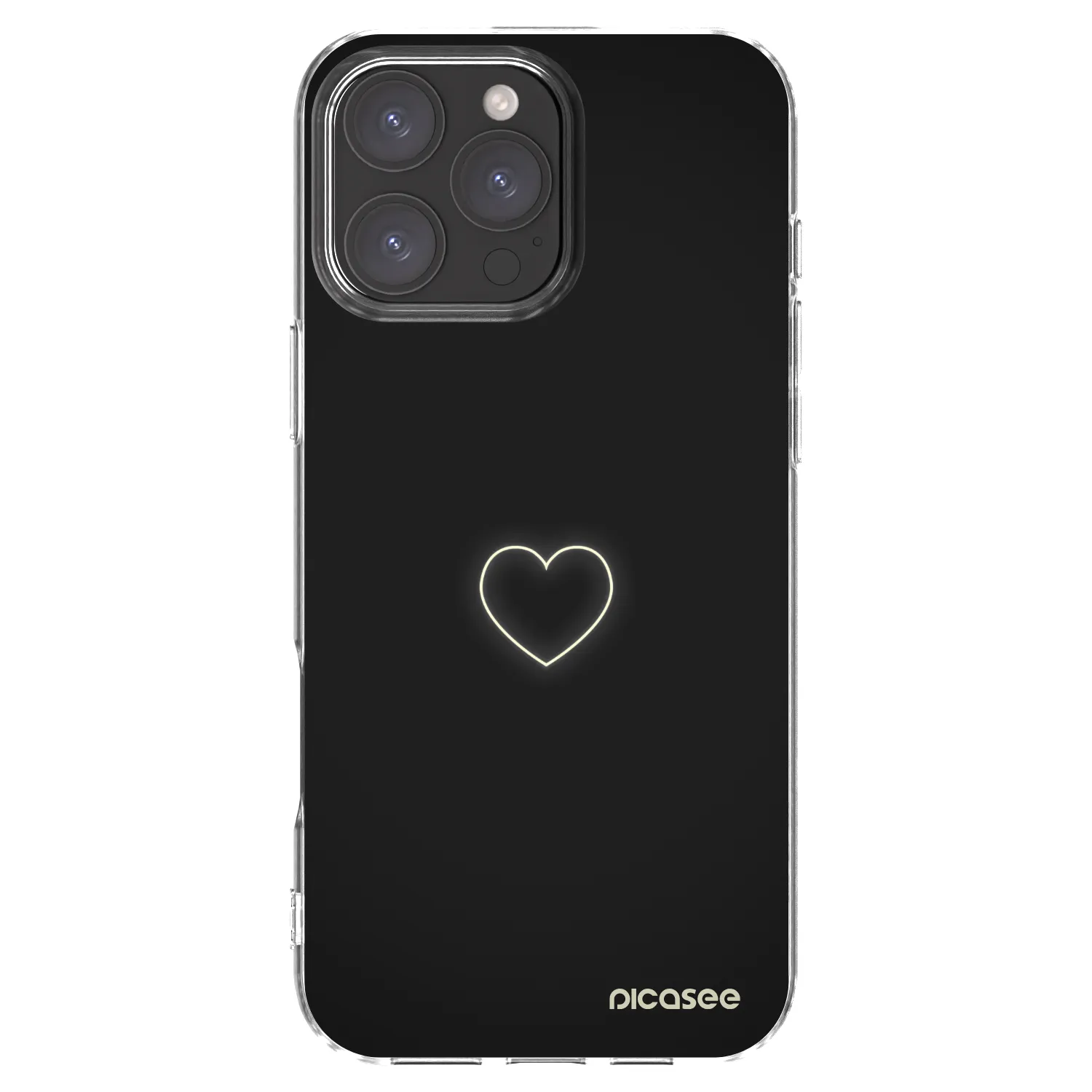 Picasee silikonski prozorni ovitek za Apple iPhone 16 Pro Max - Heart