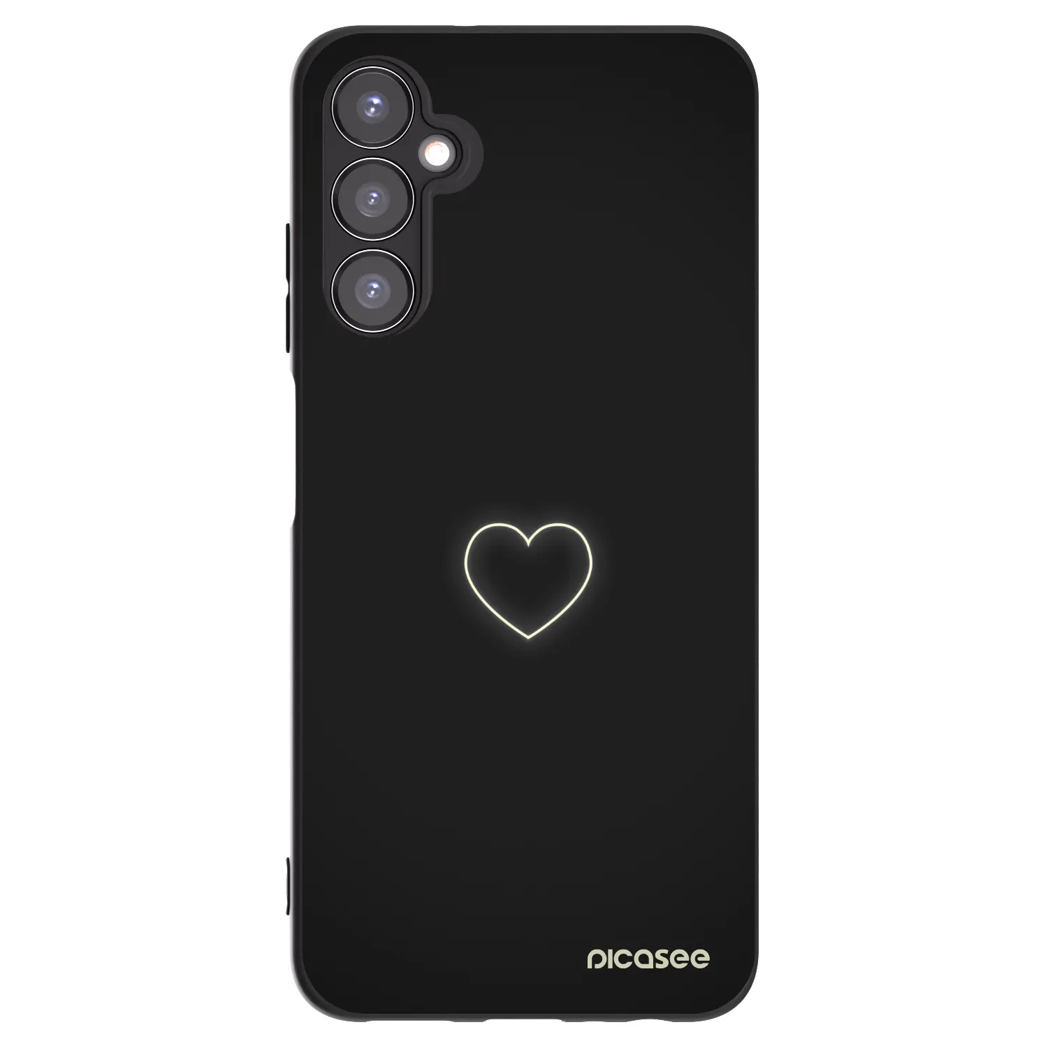 Picasee silikonski črni ovitek za Samsung Galaxy A05s A057G - Heart