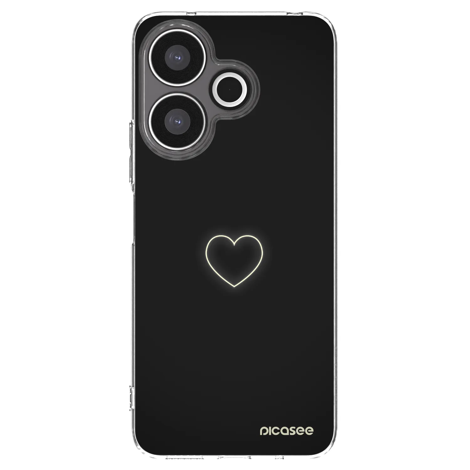 Picasee silikonski prozorni ovitek za Xiaomi Redmi 13 4G - Heart