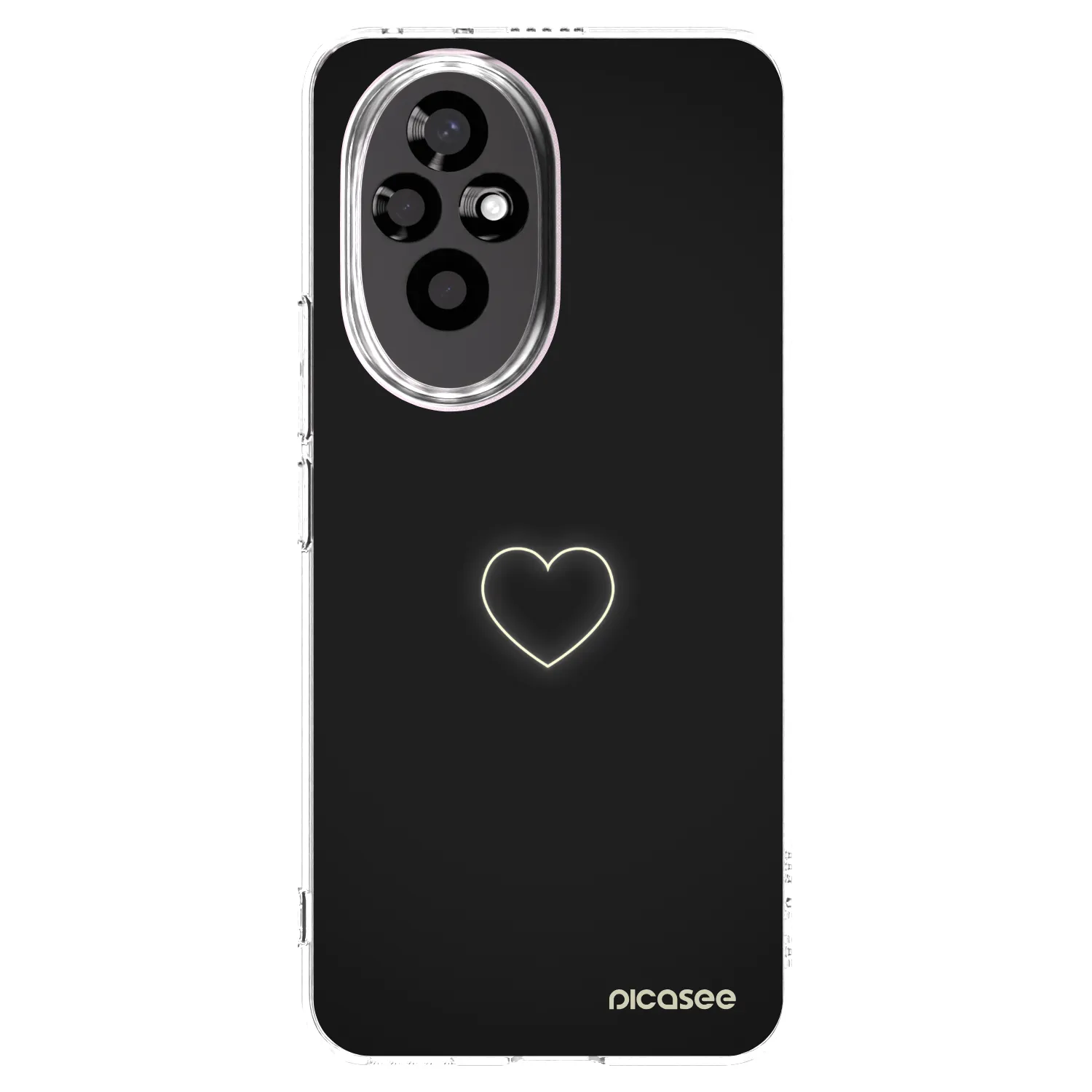 Picasee silikonski prozorni ovitek za Honor 200 5G - Heart