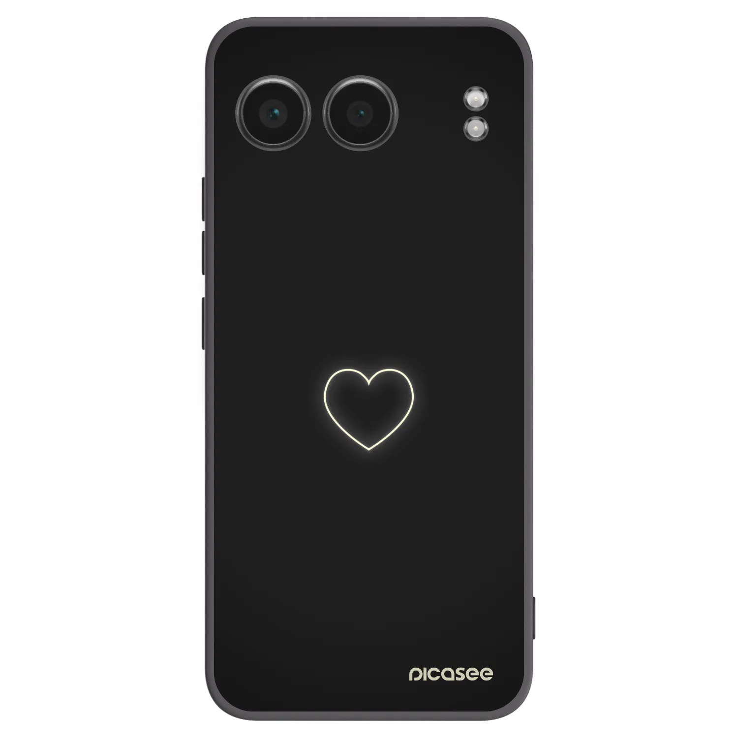 Picasee silikonski črni ovitek za OnePlus Nord 4 - Heart