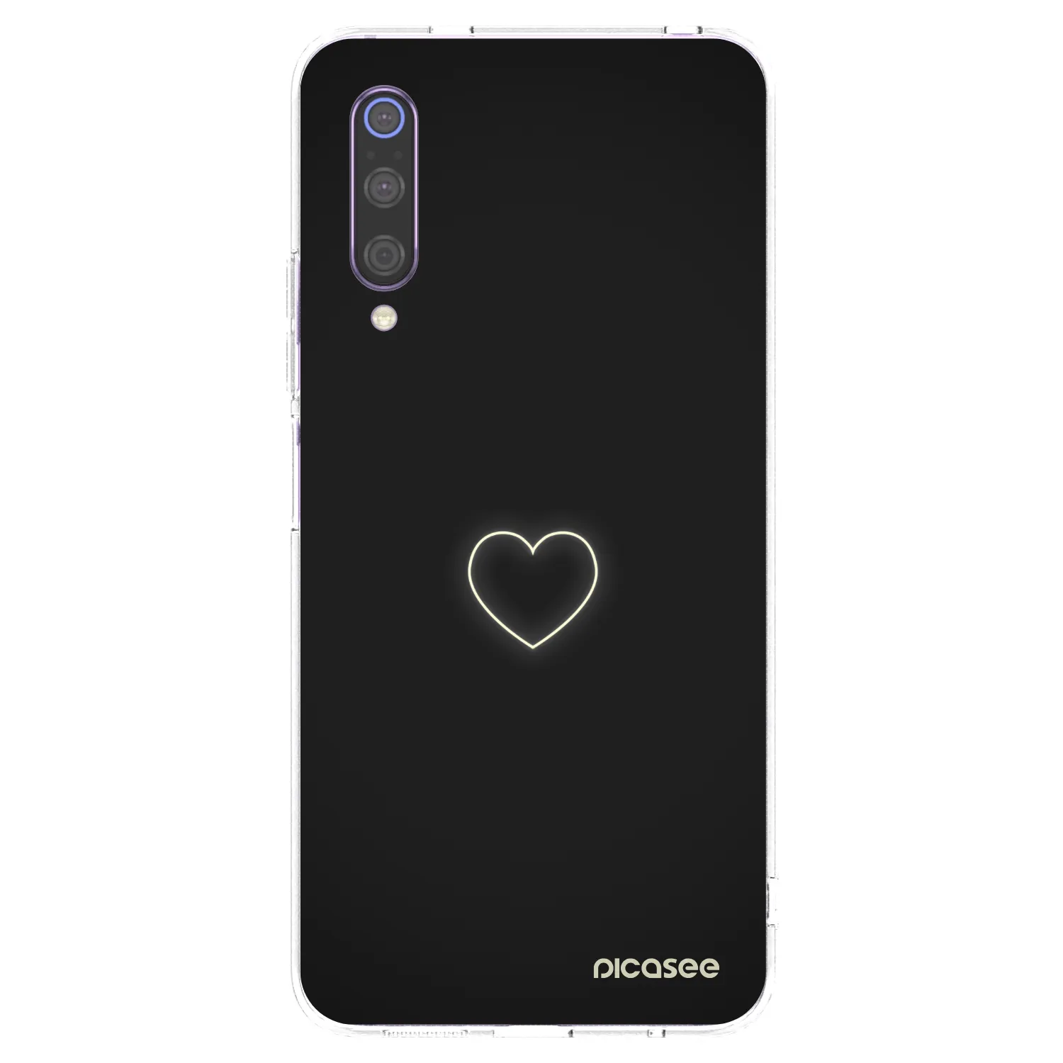 Picasee silikonski prozorni ovitek za Xiaomi Mi 9 - Heart
