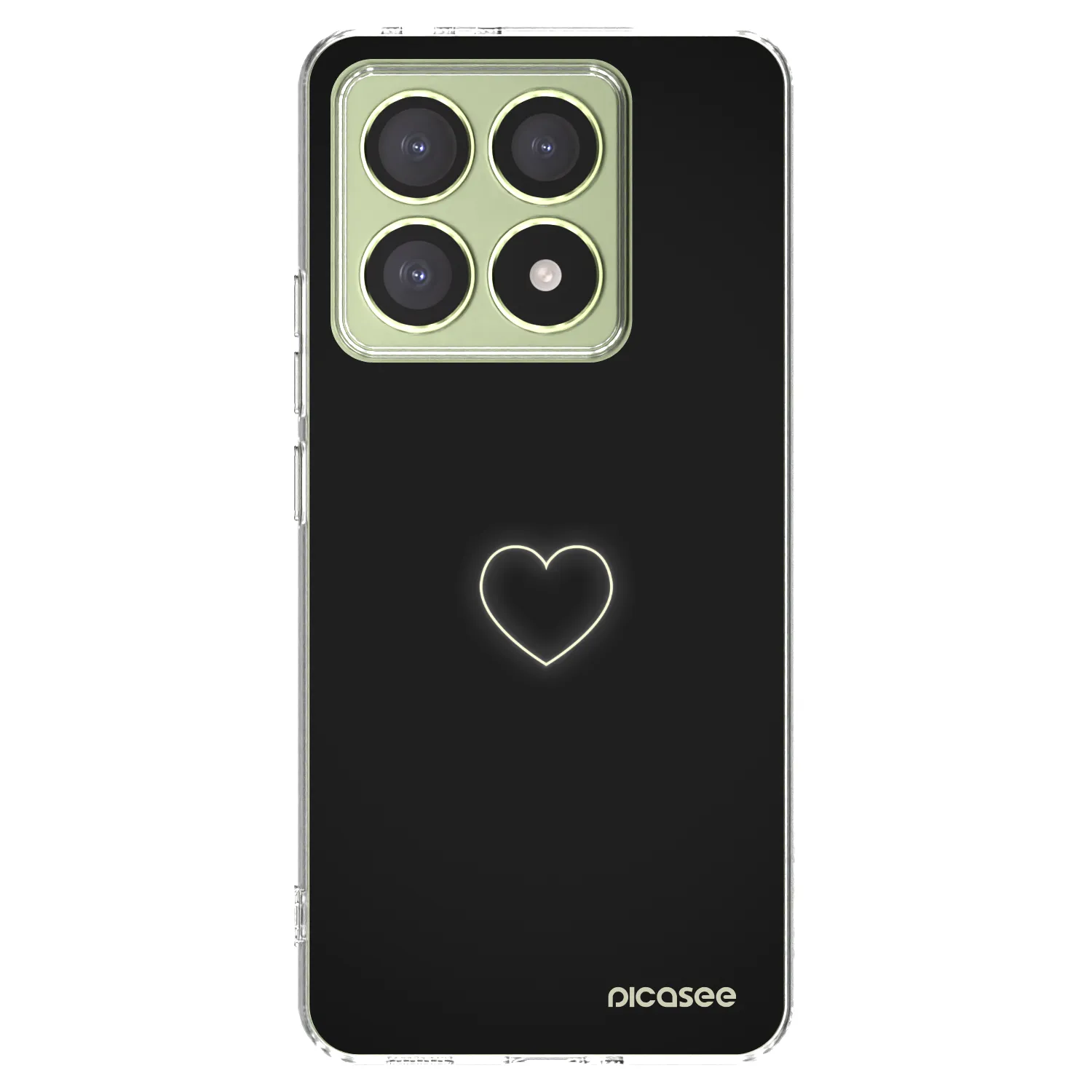 Picasee silikonski prozorni ovitek za Xiaomi 14T - Heart