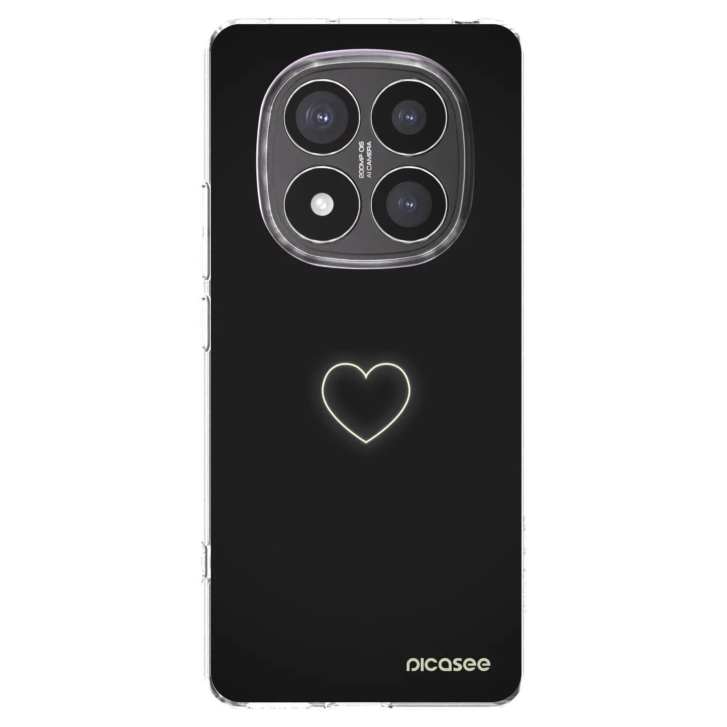 Picasee silikonski prozorni ovitek za Xiaomi Redmi Note 14 Pro+ 5G - Heart