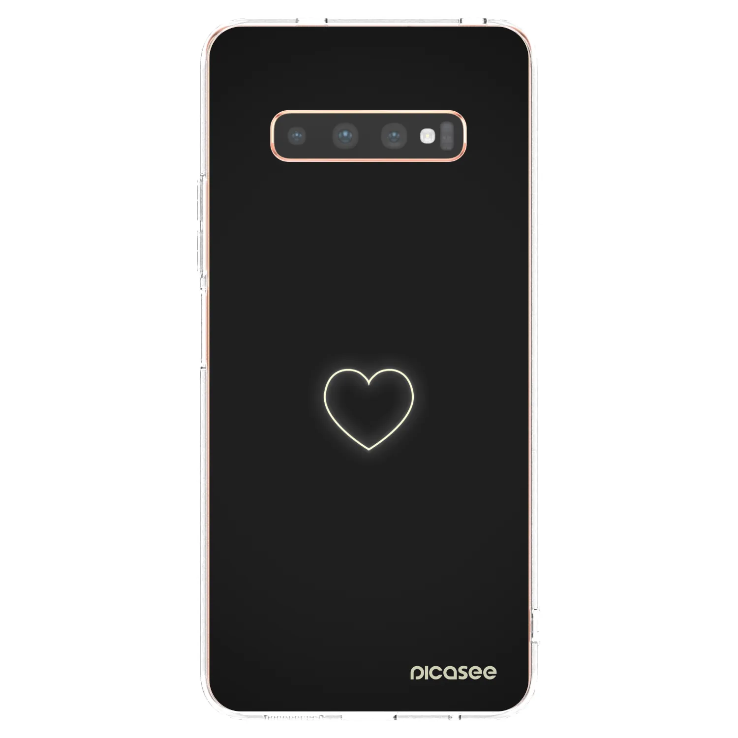 Picasee silikonski prozorni ovitek za Samsung Galaxy S10 Plus G975 - Heart