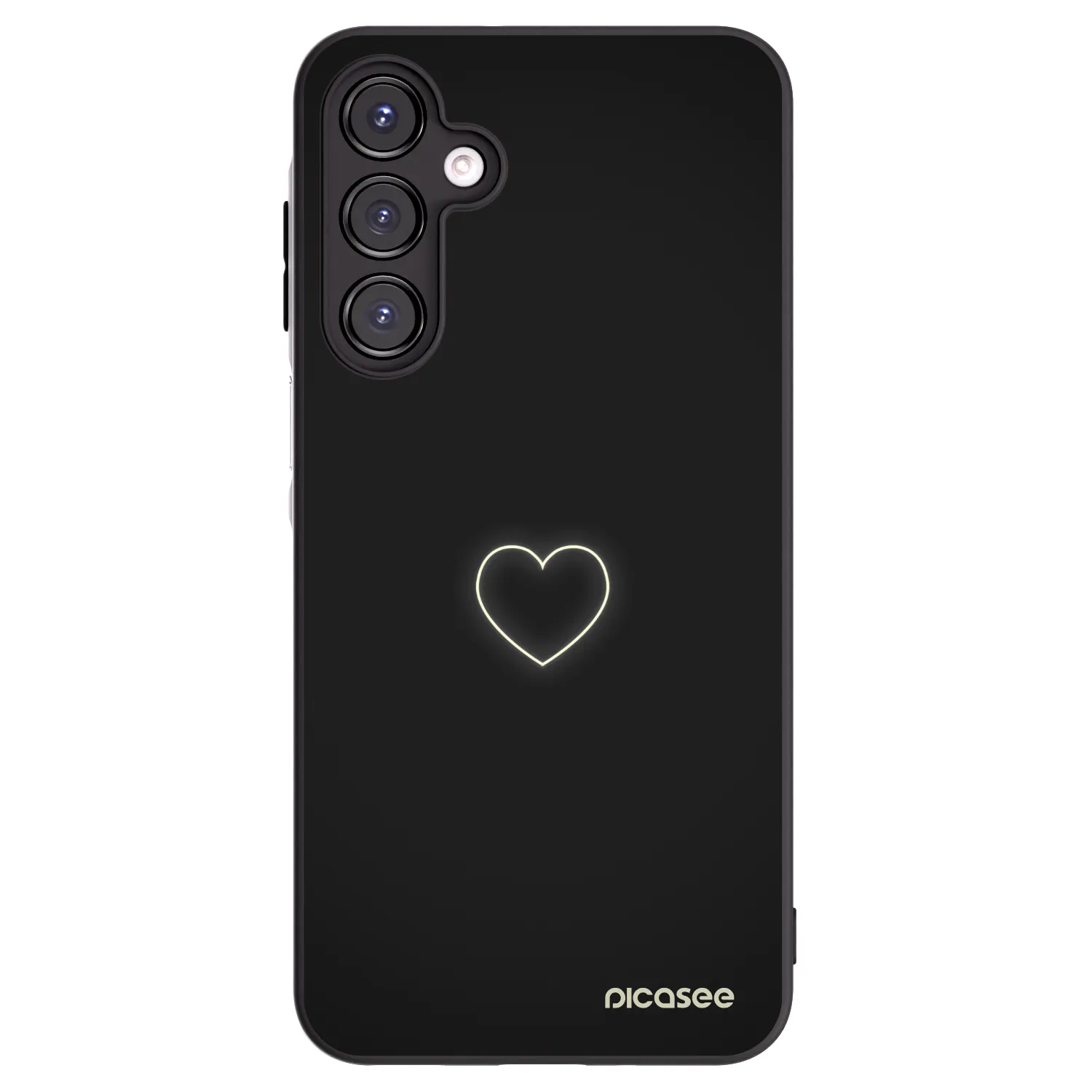 Picasee silikonski črni ovitek za Samsung Galaxy A16 5G - Heart