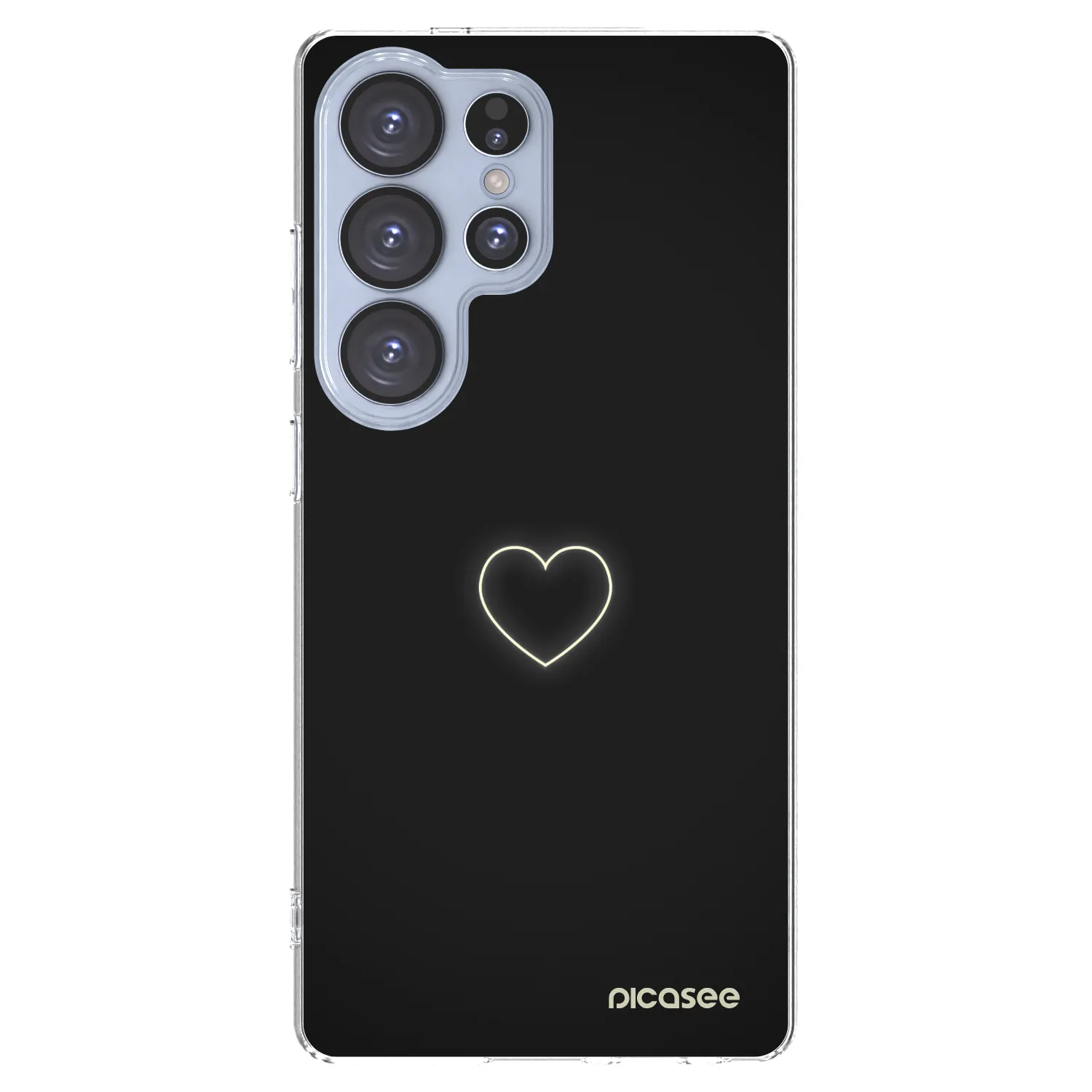 Picasee silikonski prozorni ovitek za Samsung Galaxy S25 Ultra 5G - Heart