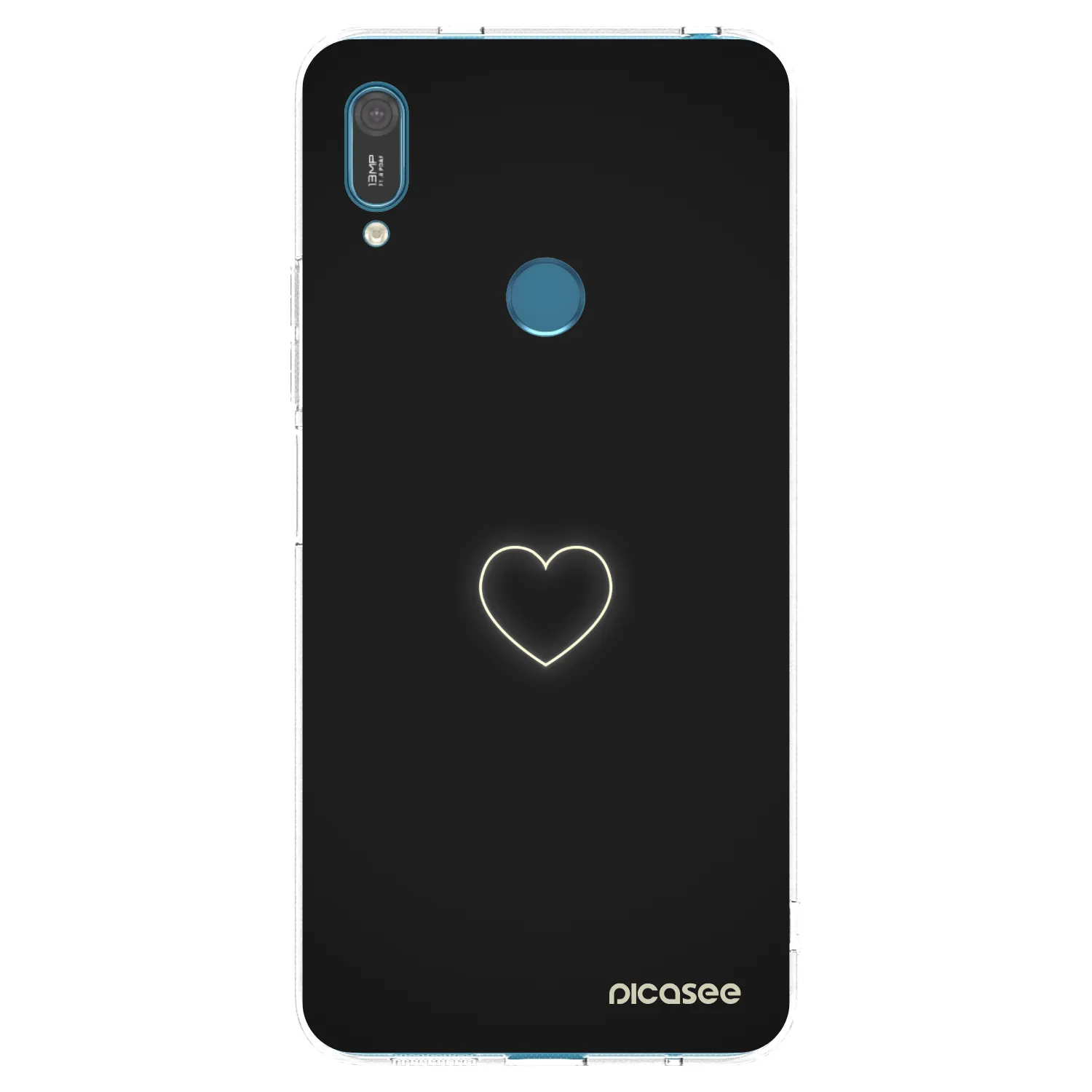 Picasee silikonski prozorni ovitek za Huawei Y7 2019 - Heart