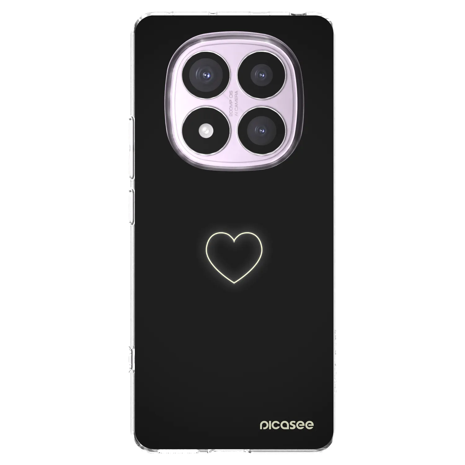 Picasee silikonski prozorni ovitek za Xiaomi Redmi Note 14 Pro 4G - Heart