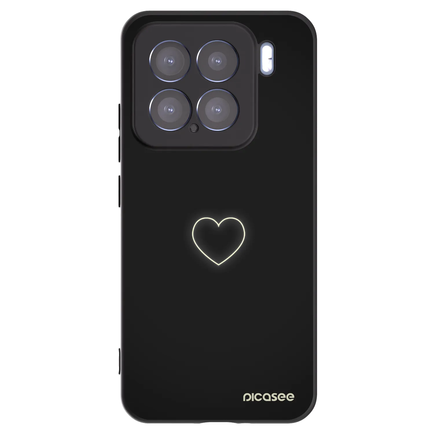 Picasee silikonski črni ovitek za Xiaomi 15 - Heart