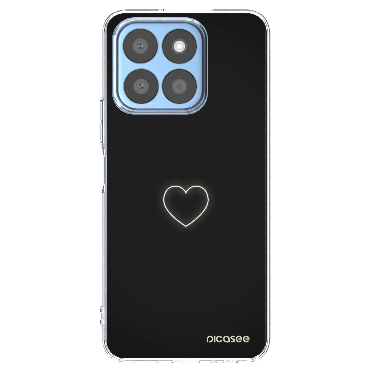 Picasee silikonski prozorni ovitek za Honor X8c - Heart