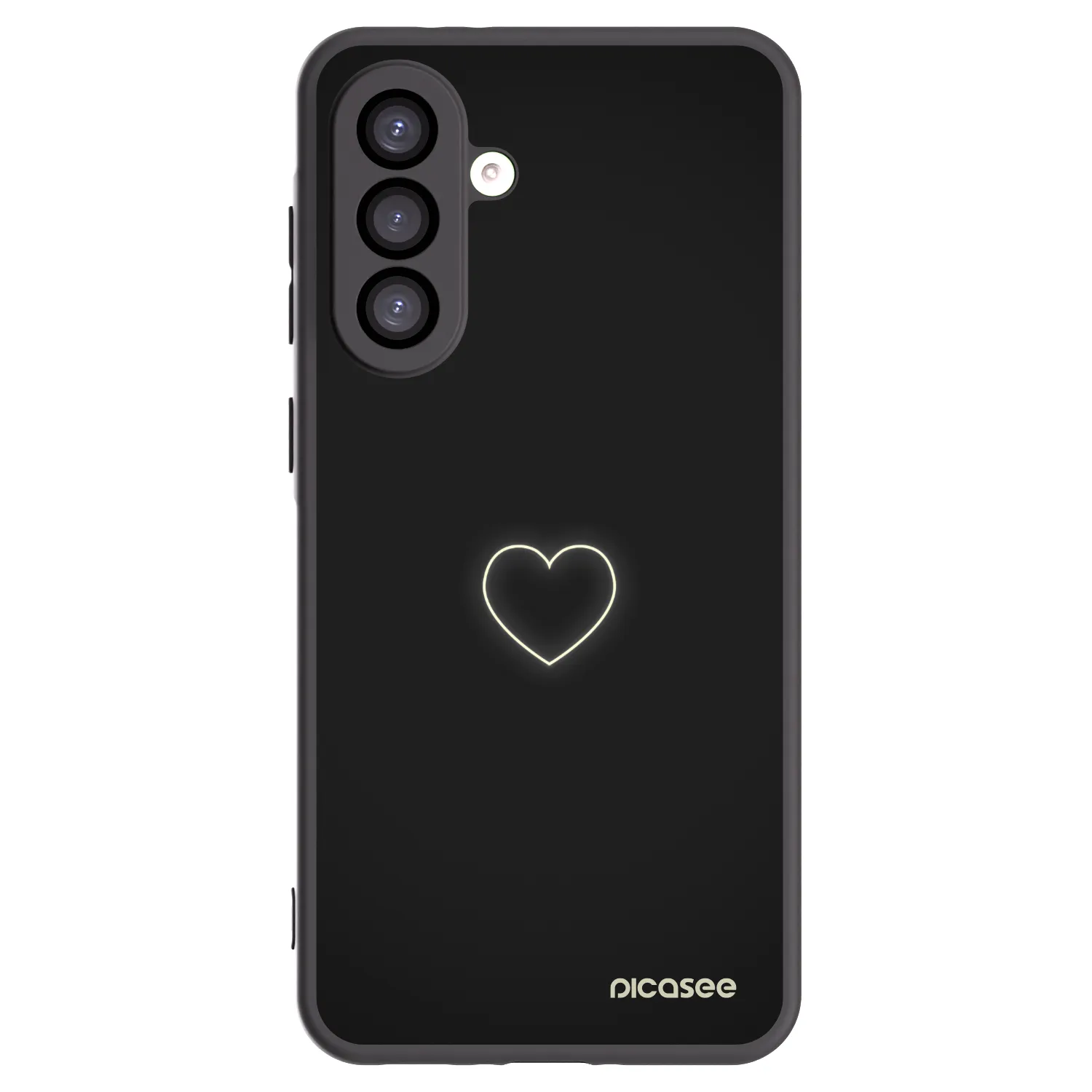 Picasee silikonski črni ovitek za Samsung Galaxy A26 5G A266B - Heart