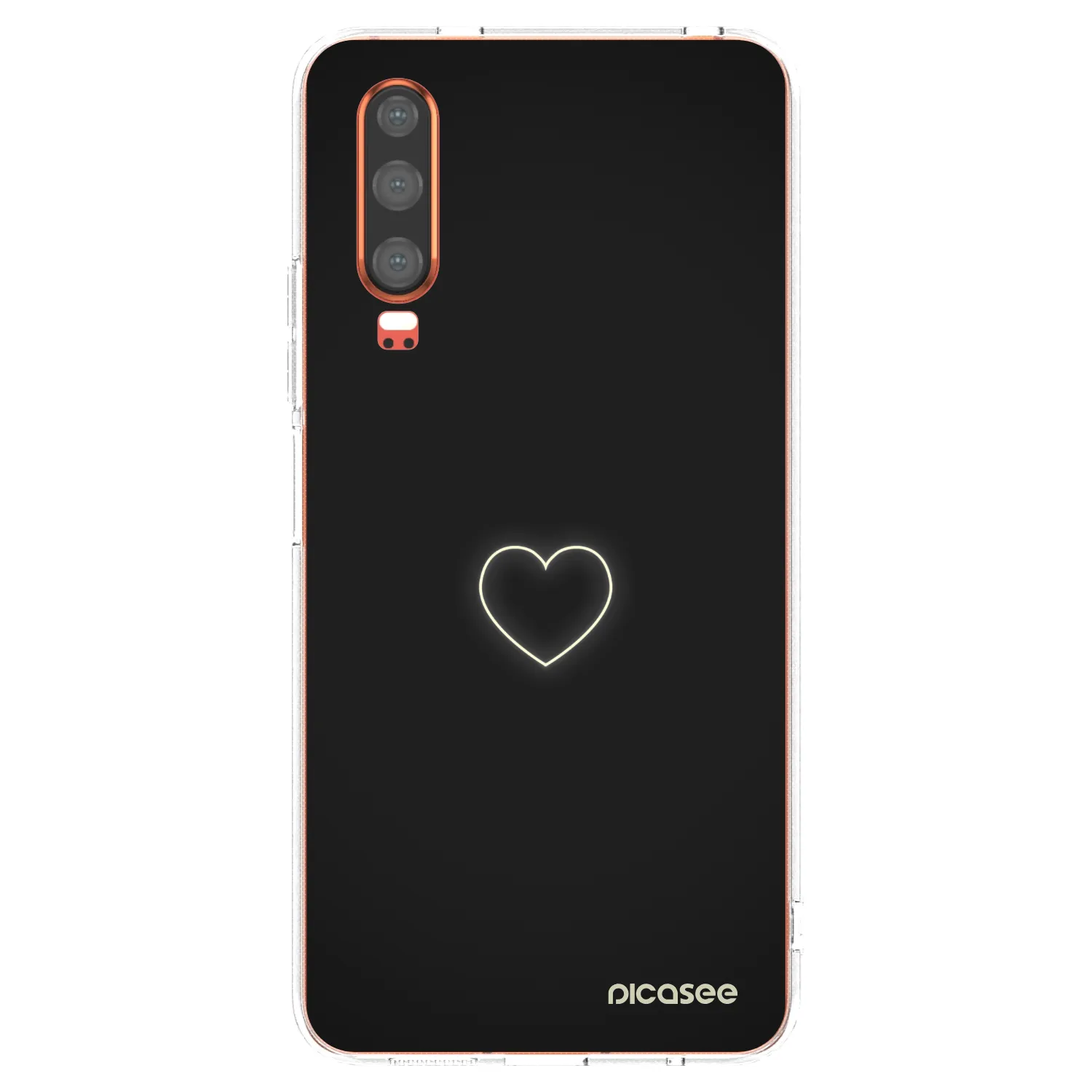 Picasee silikonski prozorni ovitek za Huawei P30 - Heart