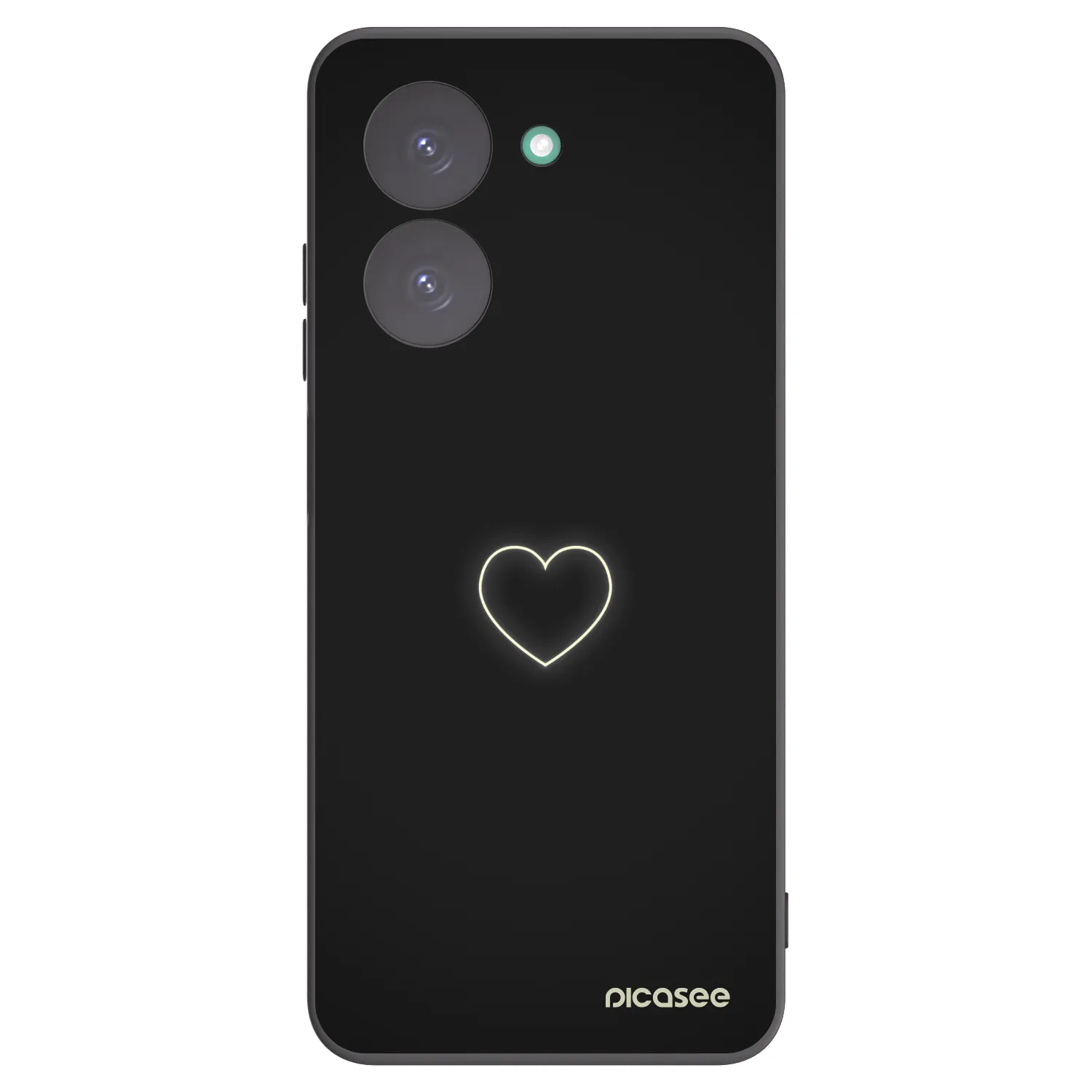 Picasee silikonski črni ovitek za Xiaomi Redmi A5 - Heart