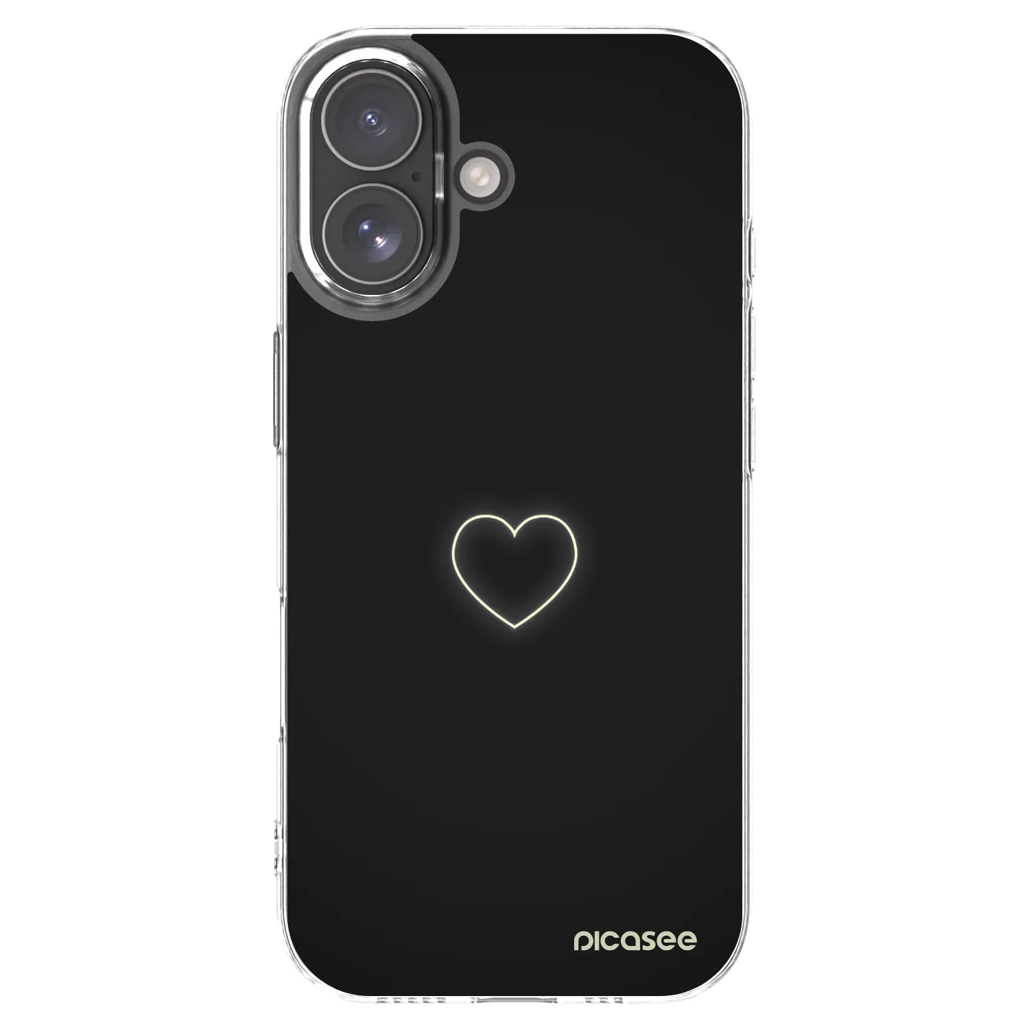 Picasee silikonski prozorni ovitek za Apple iPhone 17 - Heart