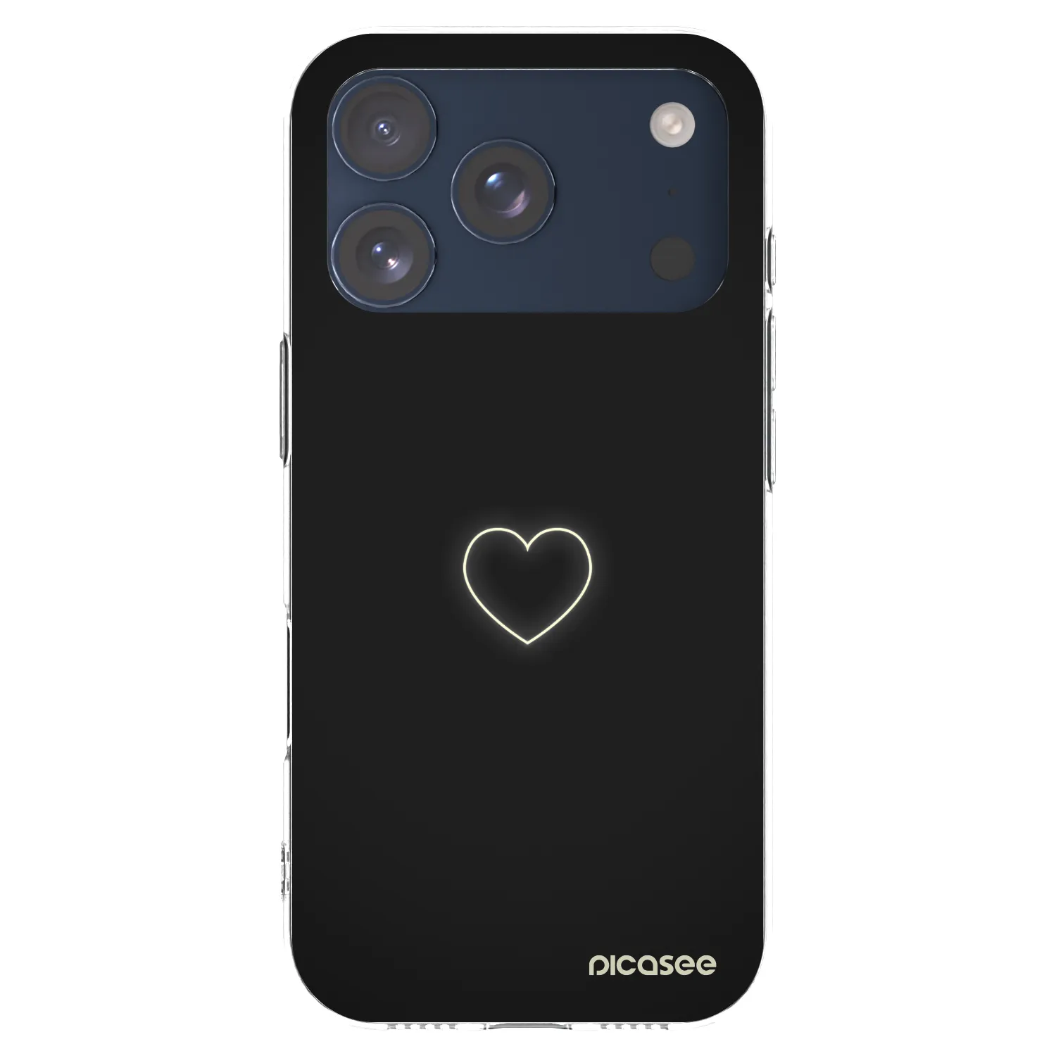Picasee silikonski prozorni ovitek za Apple iPhone 17 Pro - Heart