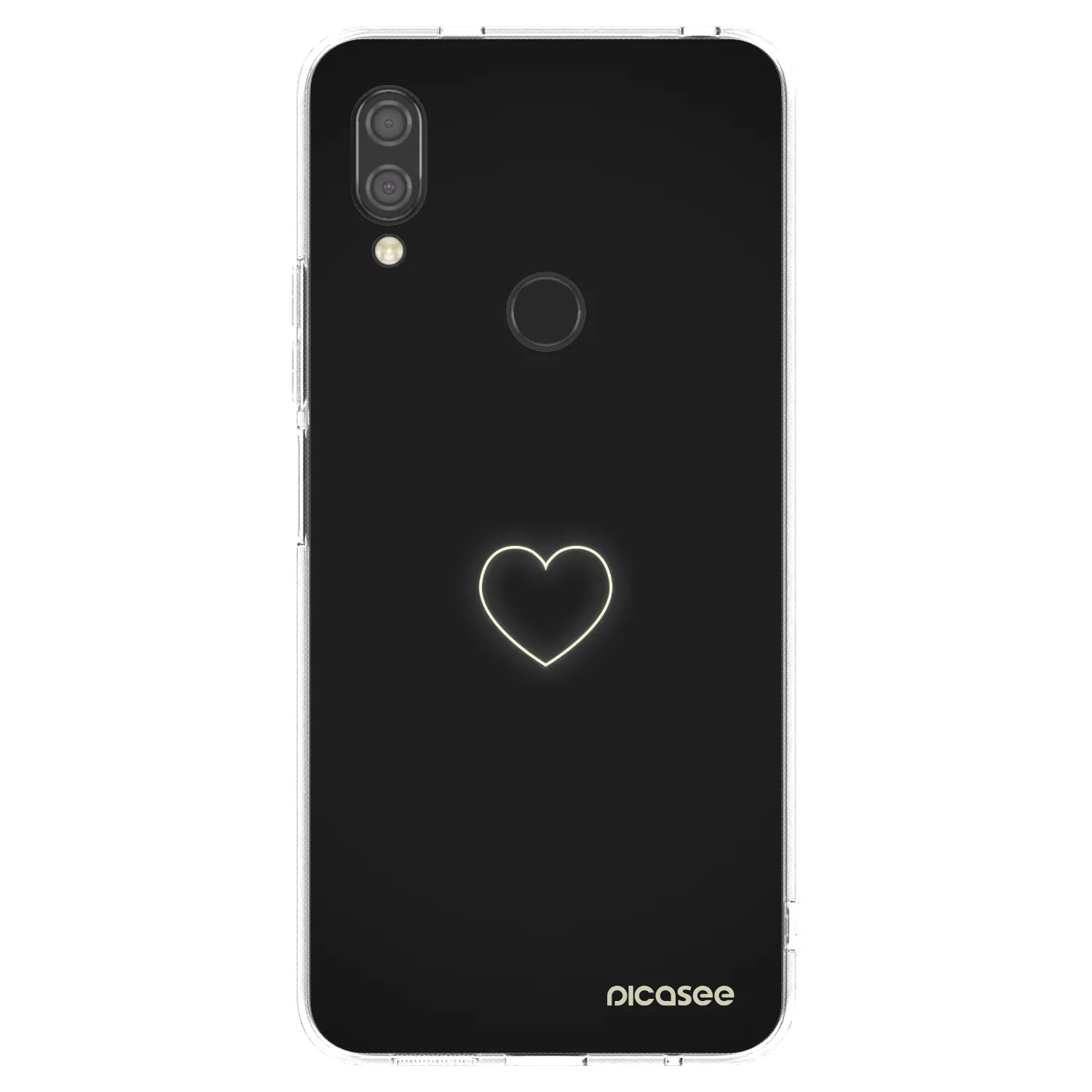 Picasee silikonski prozorni ovitek za Xiaomi Redmi 7 - Heart