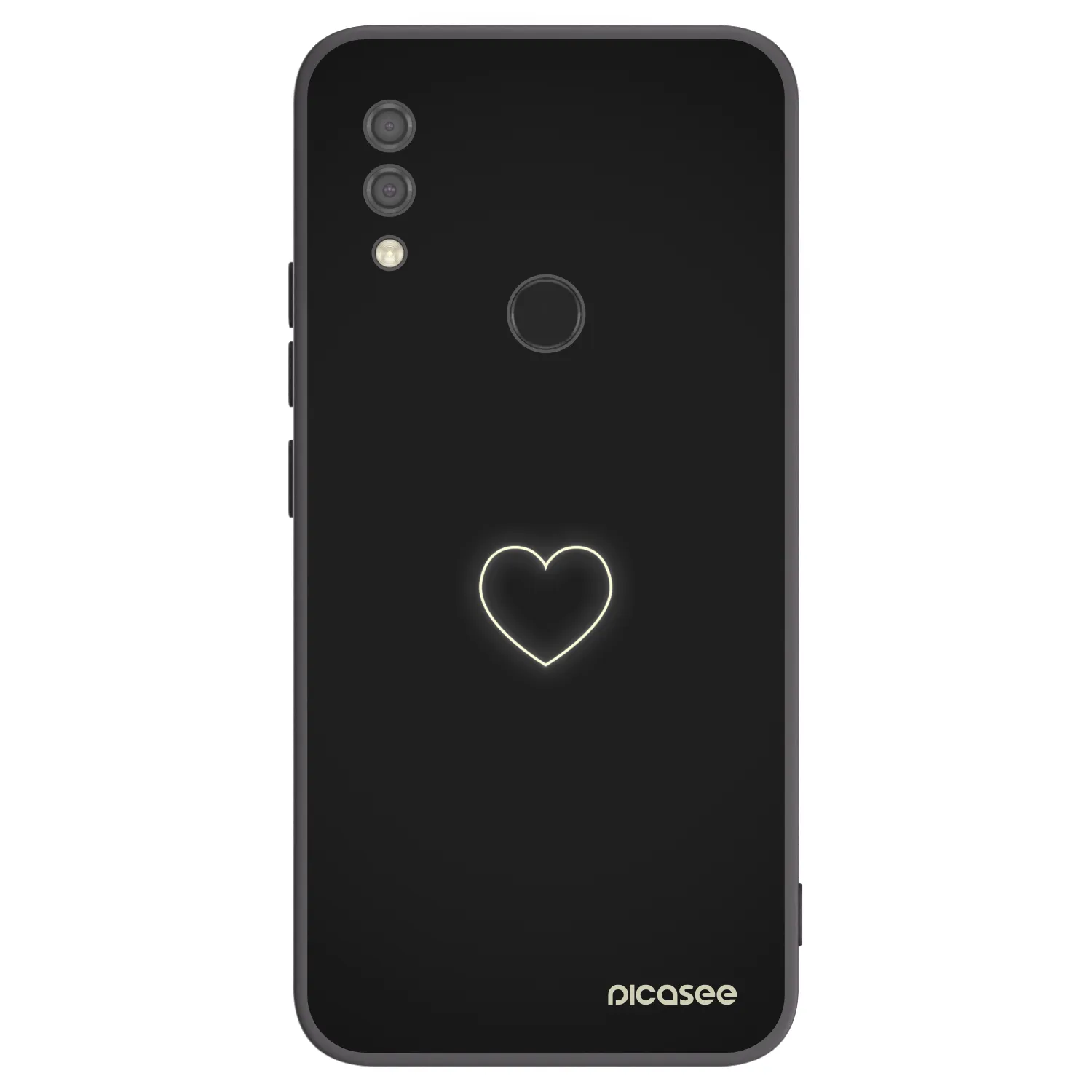 Picasee silikonski črni ovitek za Xiaomi Redmi 7 - Heart