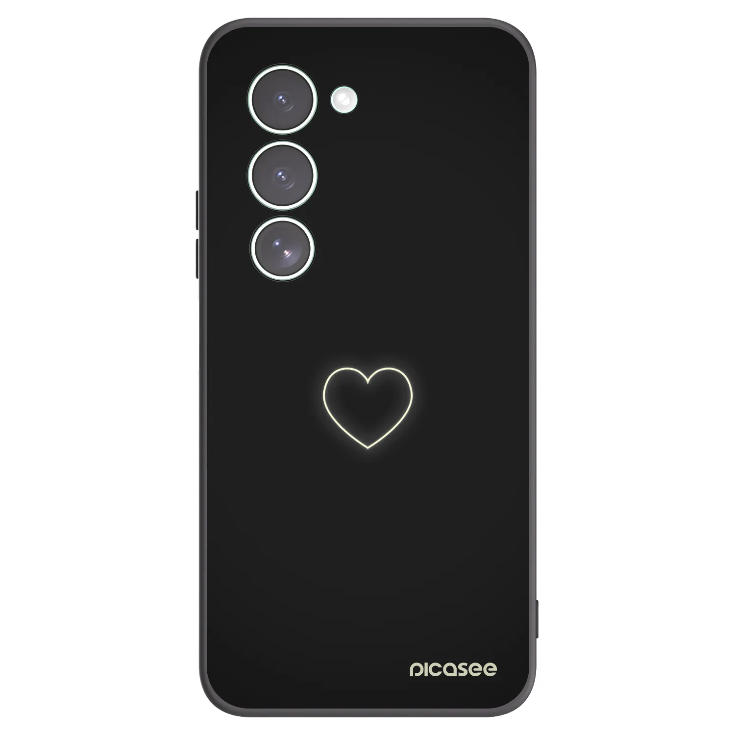 Picasee silikonski črni ovitek za Xiaomi Redmi 15 5G - Heart