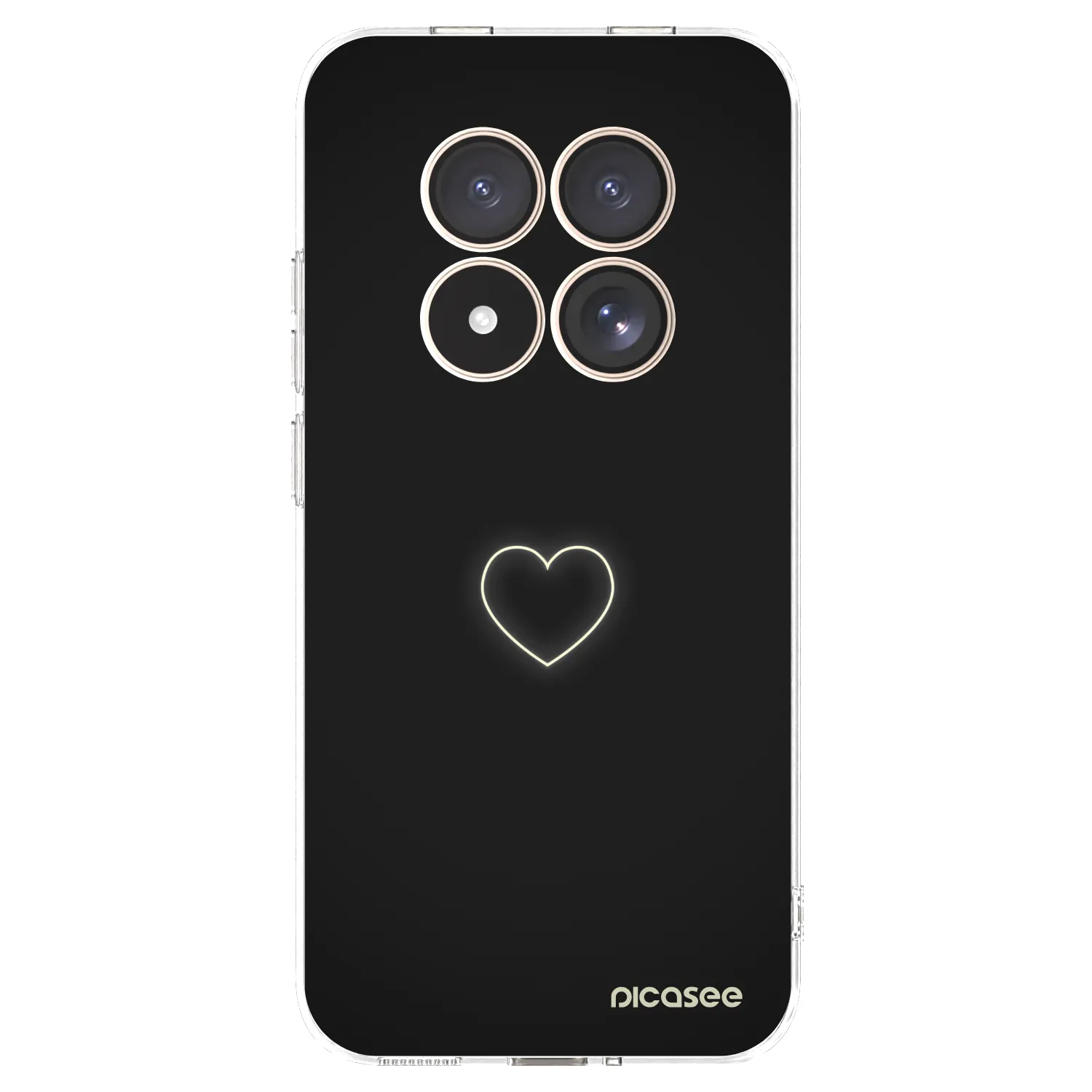 Picasee silikonski prozorni ovitek za Xiaomi Redmi Note 15 Pro 4G - Heart
