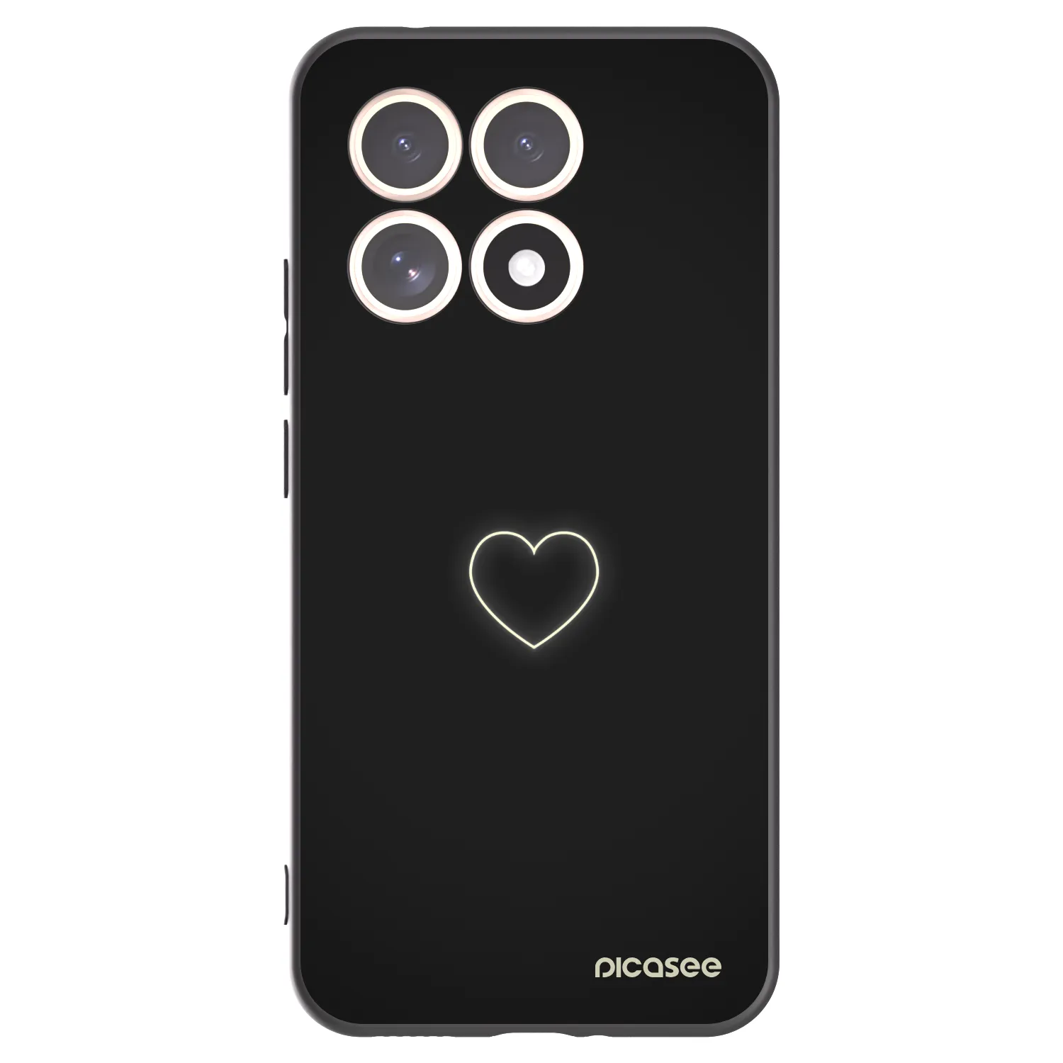 Picasee silikonski črni ovitek za Xiaomi 15T - Heart