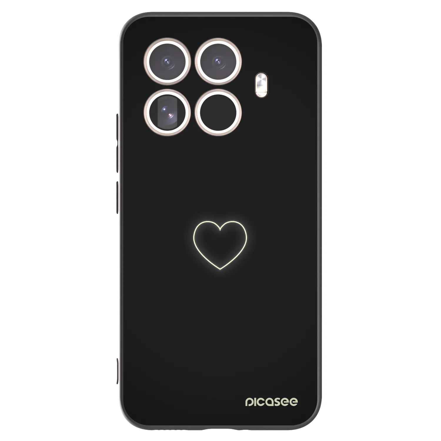 Picasee silikonski črni ovitek za Xiaomi 15T Pro - Heart