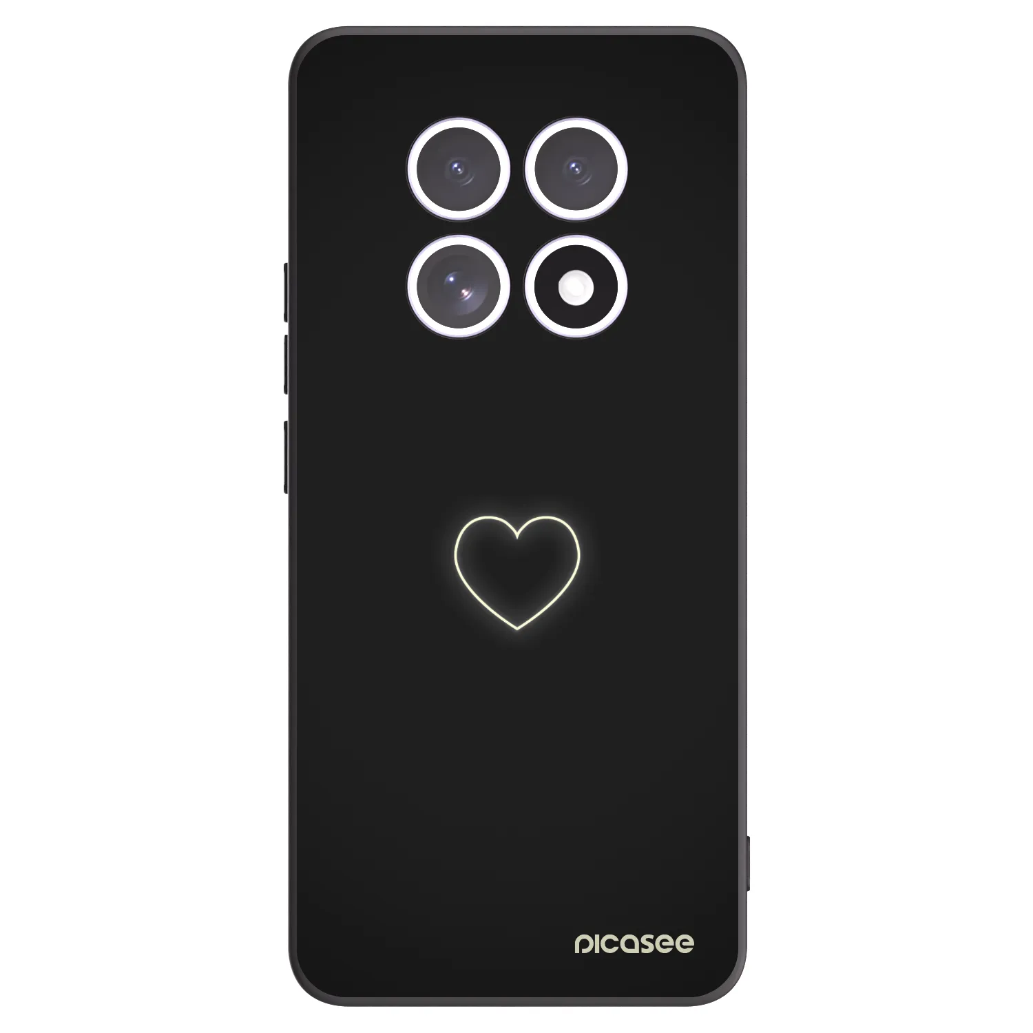 Picasee silikonski črni ovitek za Xiaomi Redmi Note 15 - Heart