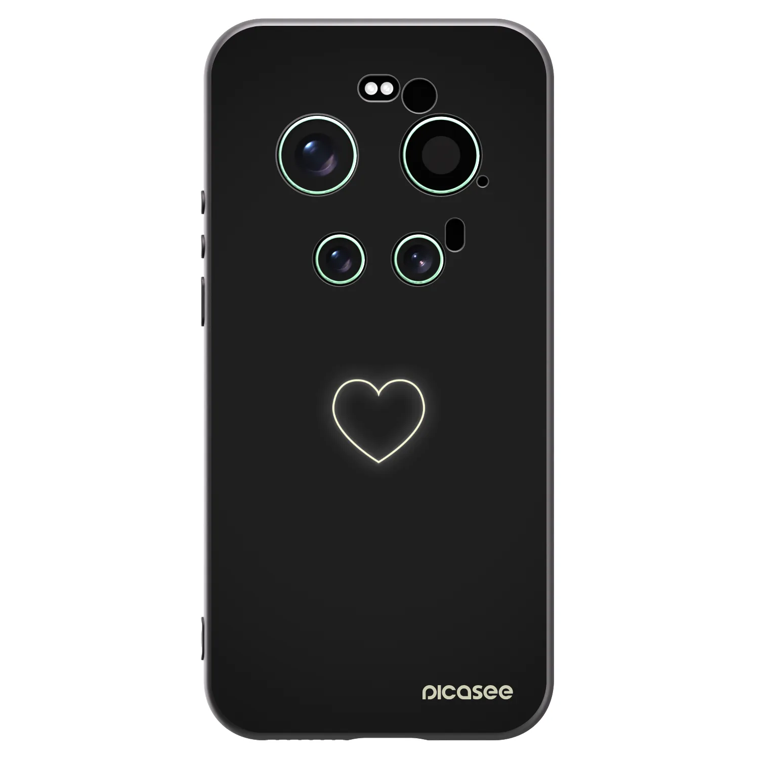 Picasee silikonski črni ovitek za Xiaomi 17 Ultra - Heart