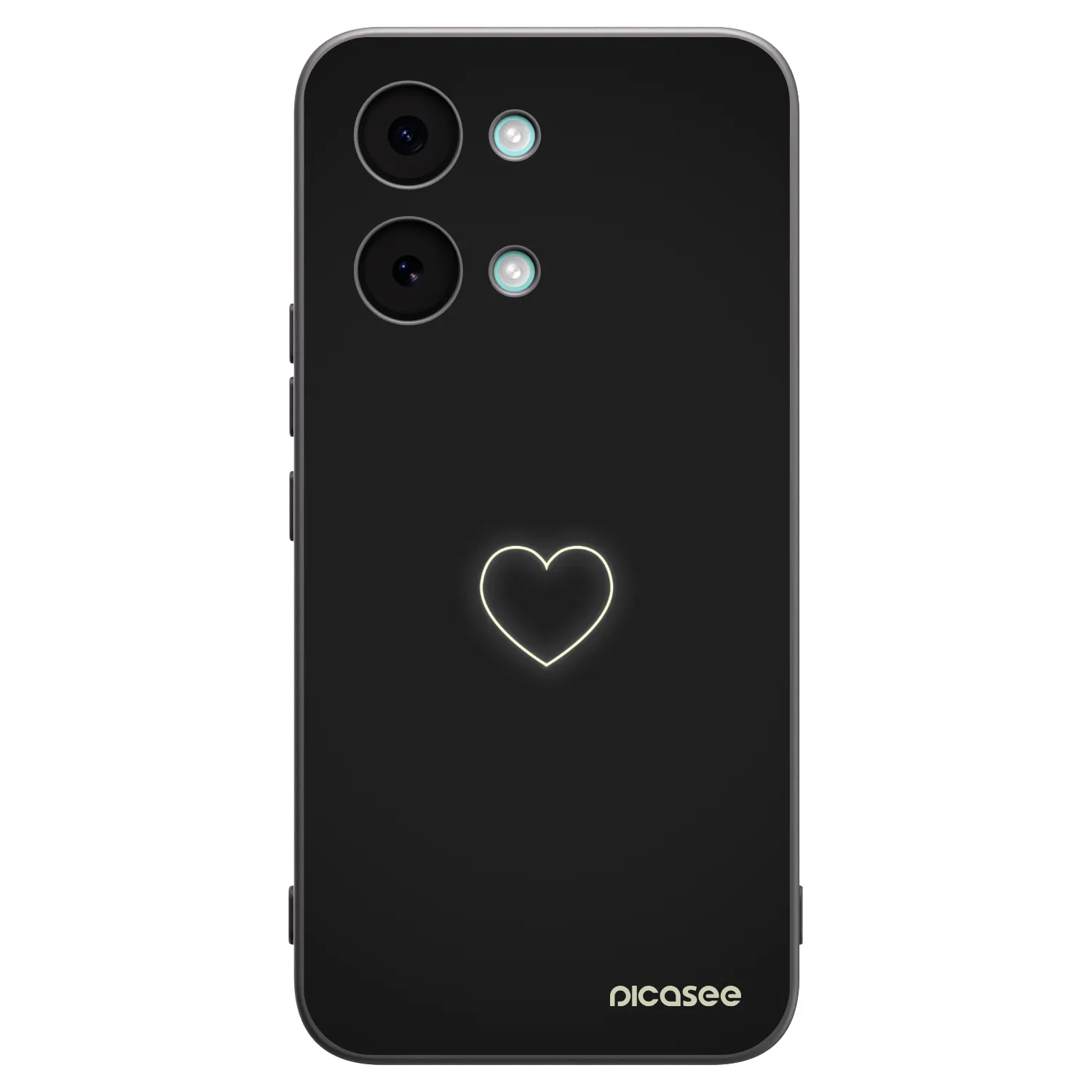 Picasee silikonski črni ovitek za Xiaomi Poco X8 Pro Max - Heart