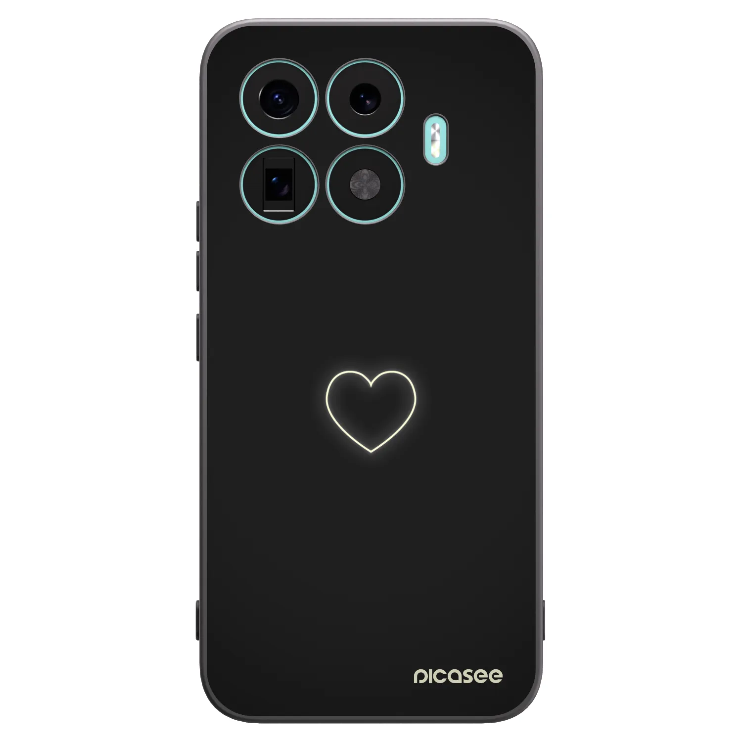 Picasee silikonski črni ovitek za Xiaomi 17T Pro - Heart
