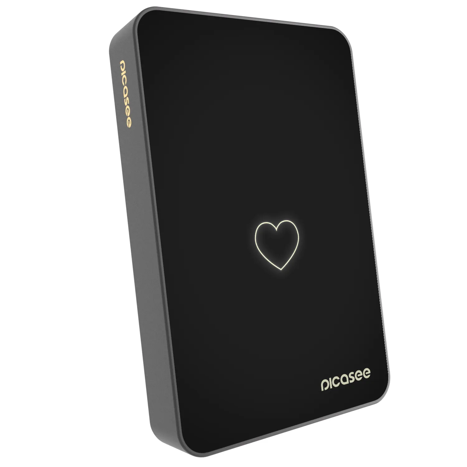 Picasee Prenosna baterija z MagSafe 10 000 mAh Siva - Heart