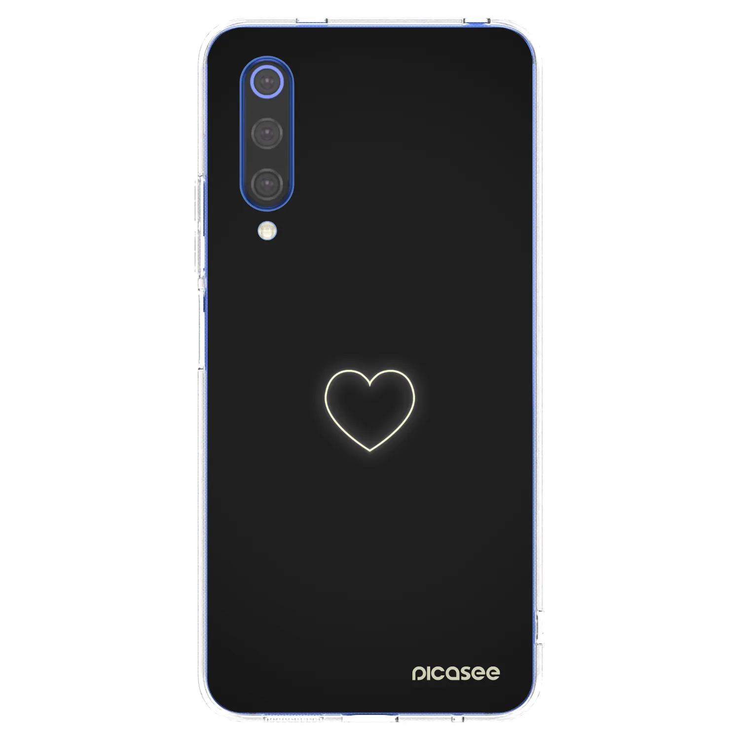 Picasee silikonski prozorni ovitek za Xiaomi Mi 9 SE - Heart