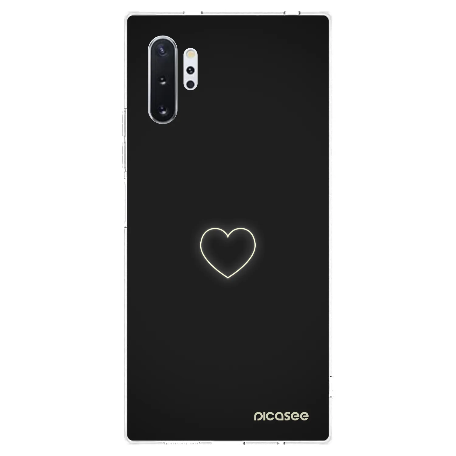 Picasee silikonski prozorni ovitek za Samsung Galaxy Note 10+ N975F - Heart