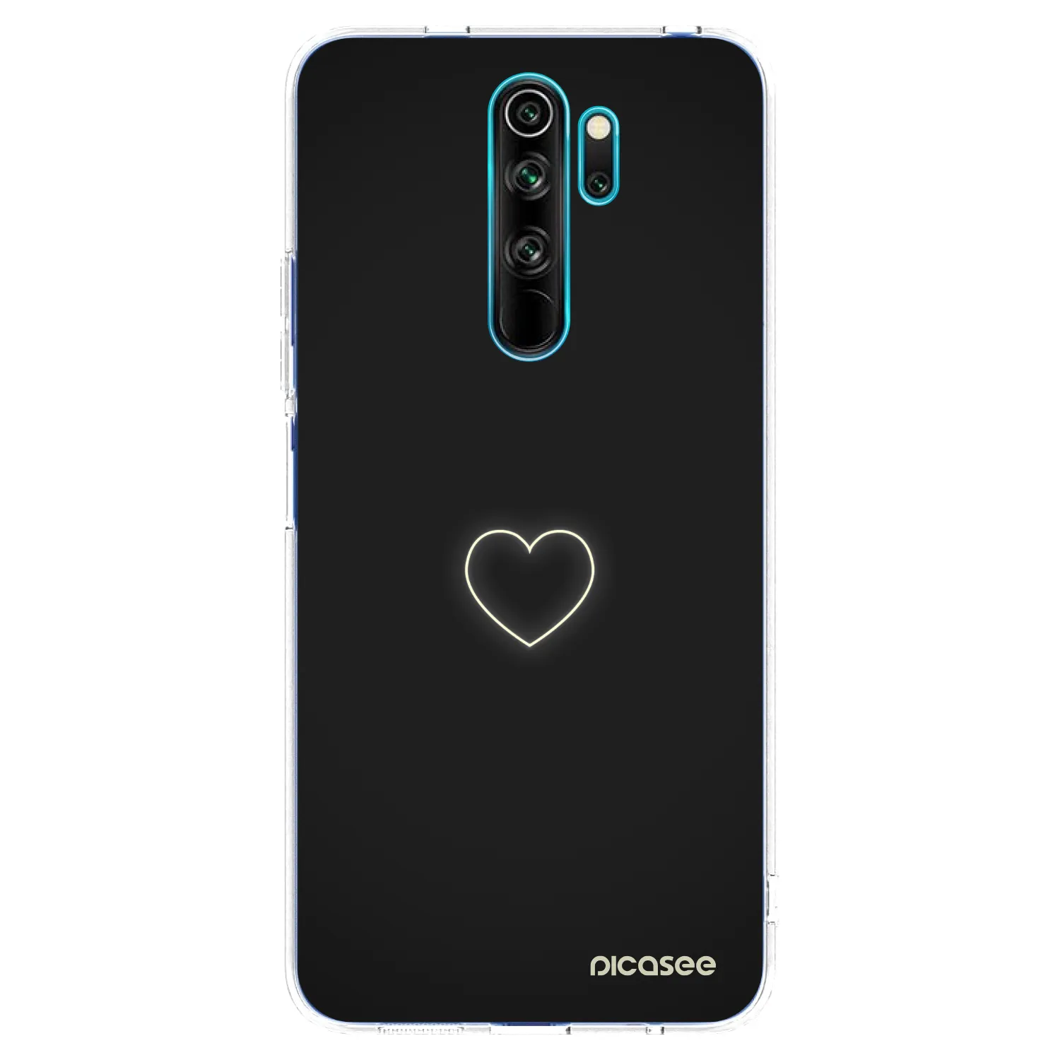 Picasee silikonski prozorni ovitek za Xiaomi Redmi Note 8 Pro - Heart
