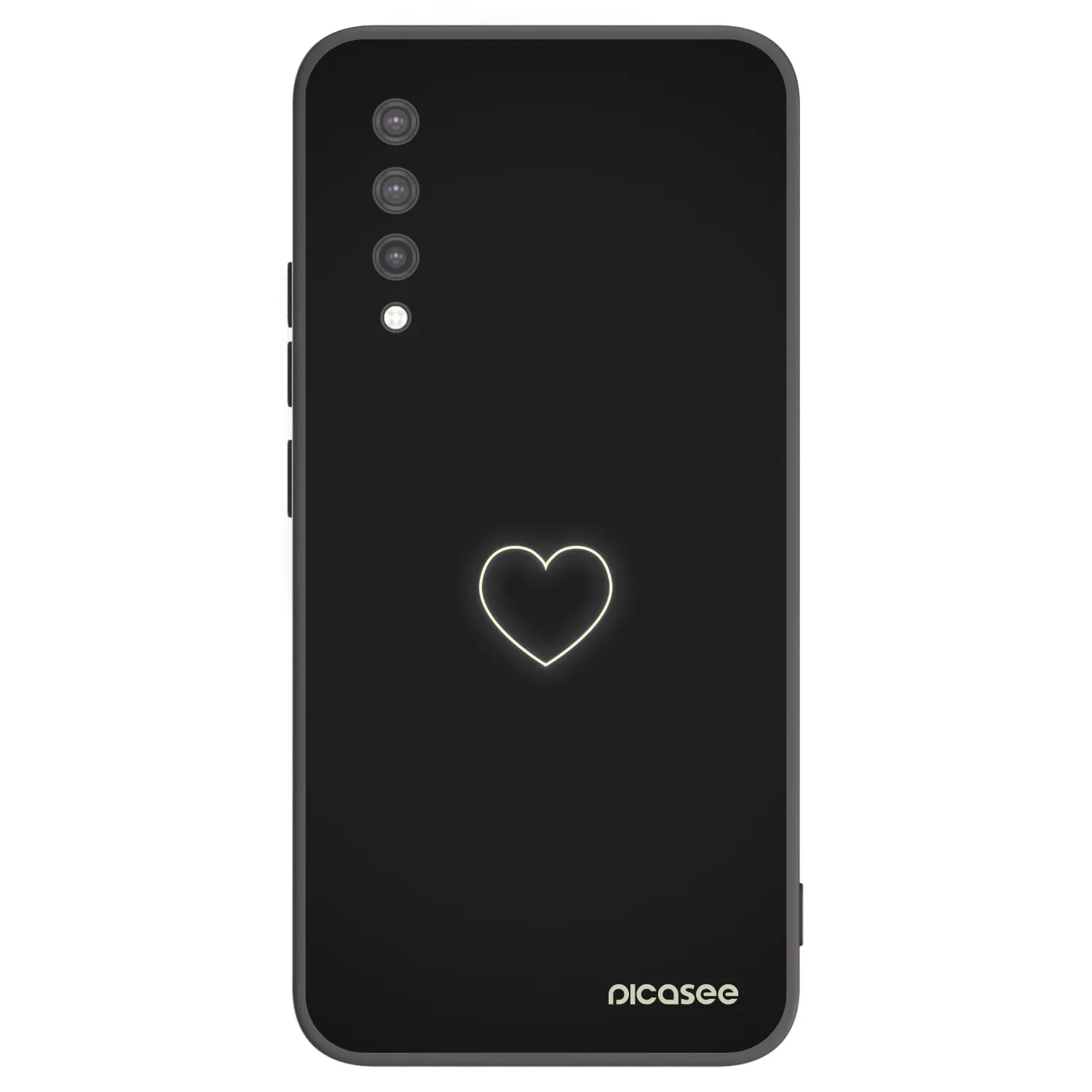 Picasee silikonski črni ovitek za Xiaomi Mi 9 Lite - Heart