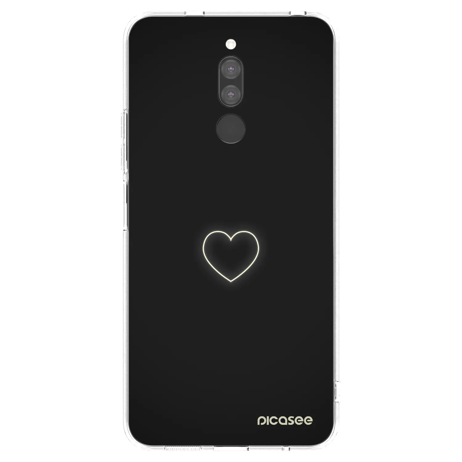 Picasee silikonski prozorni ovitek za Xiaomi Redmi 8 - Heart
