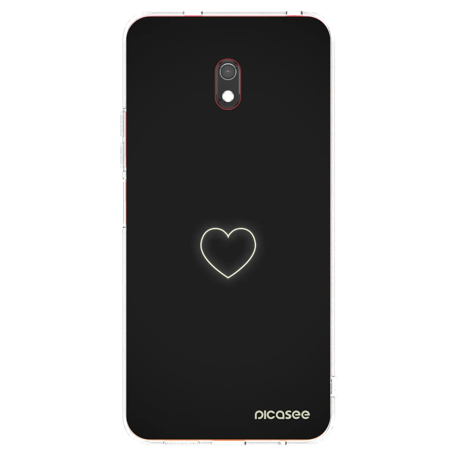 Picasee silikonski prozorni ovitek za Xiaomi Redmi 8A - Heart