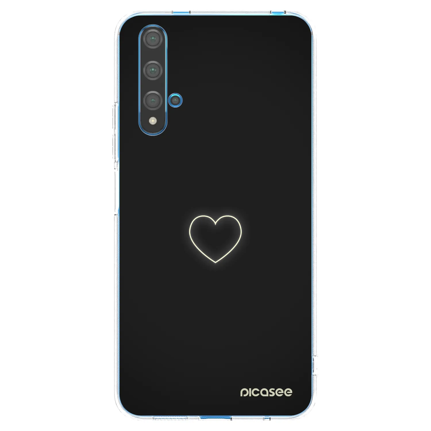 Picasee silikonski prozorni ovitek za Huawei Nova 5T - Heart