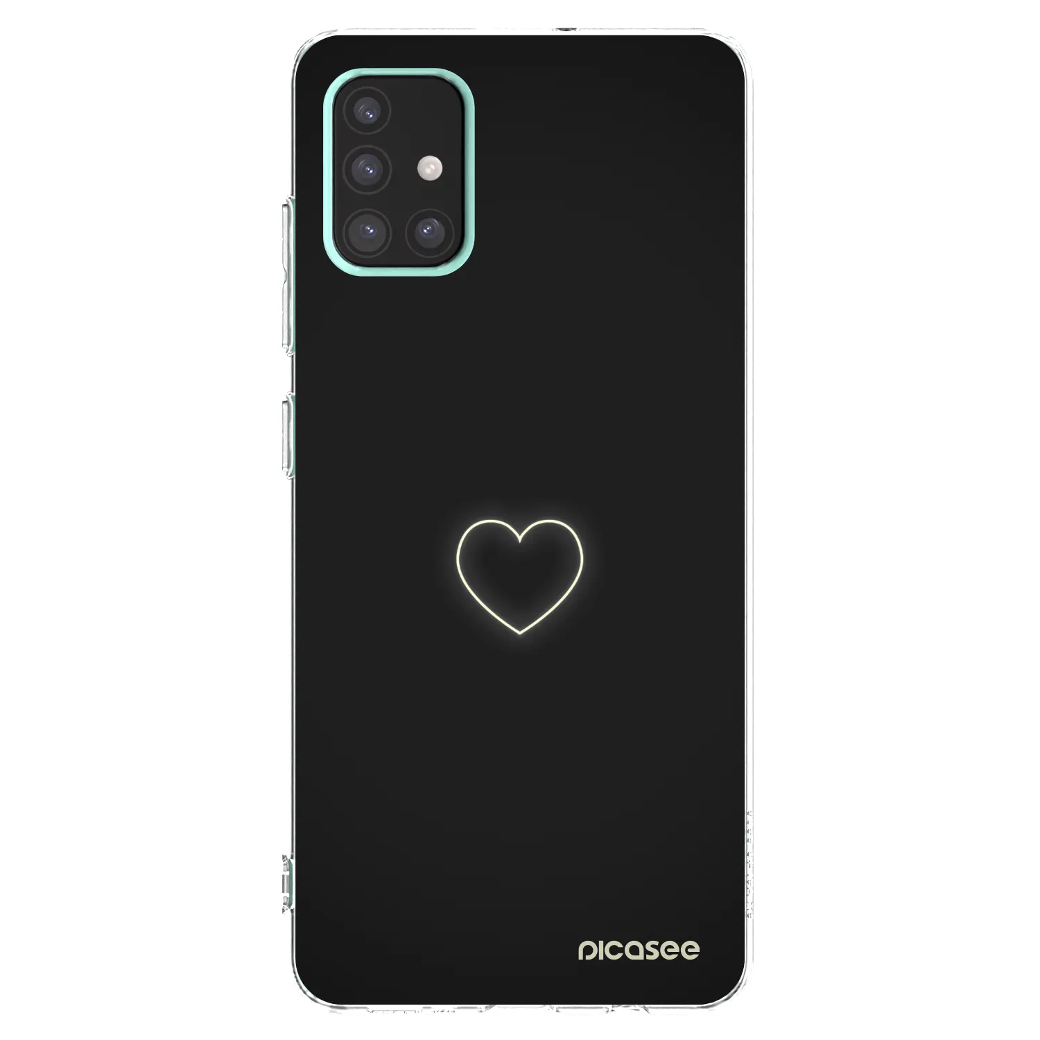 Picasee silikonski prozorni ovitek za Samsung Galaxy A51 A515F - Heart