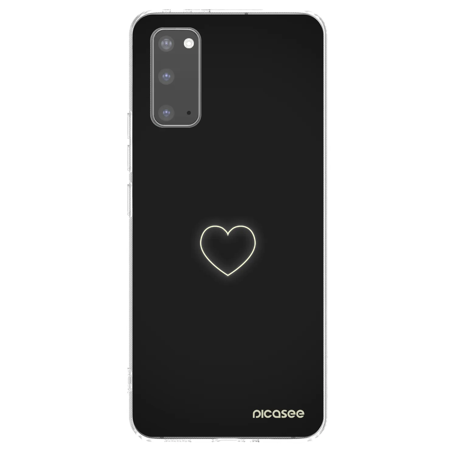 Picasee silikonski prozorni ovitek za Samsung Galaxy S20 G980F - Heart