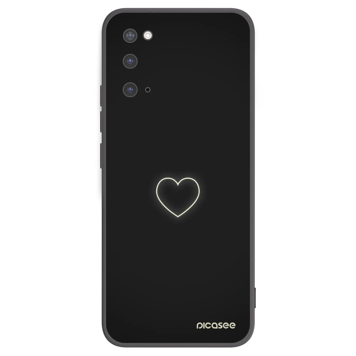Picasee silikonski črni ovitek za Samsung Galaxy S20 G980F - Heart