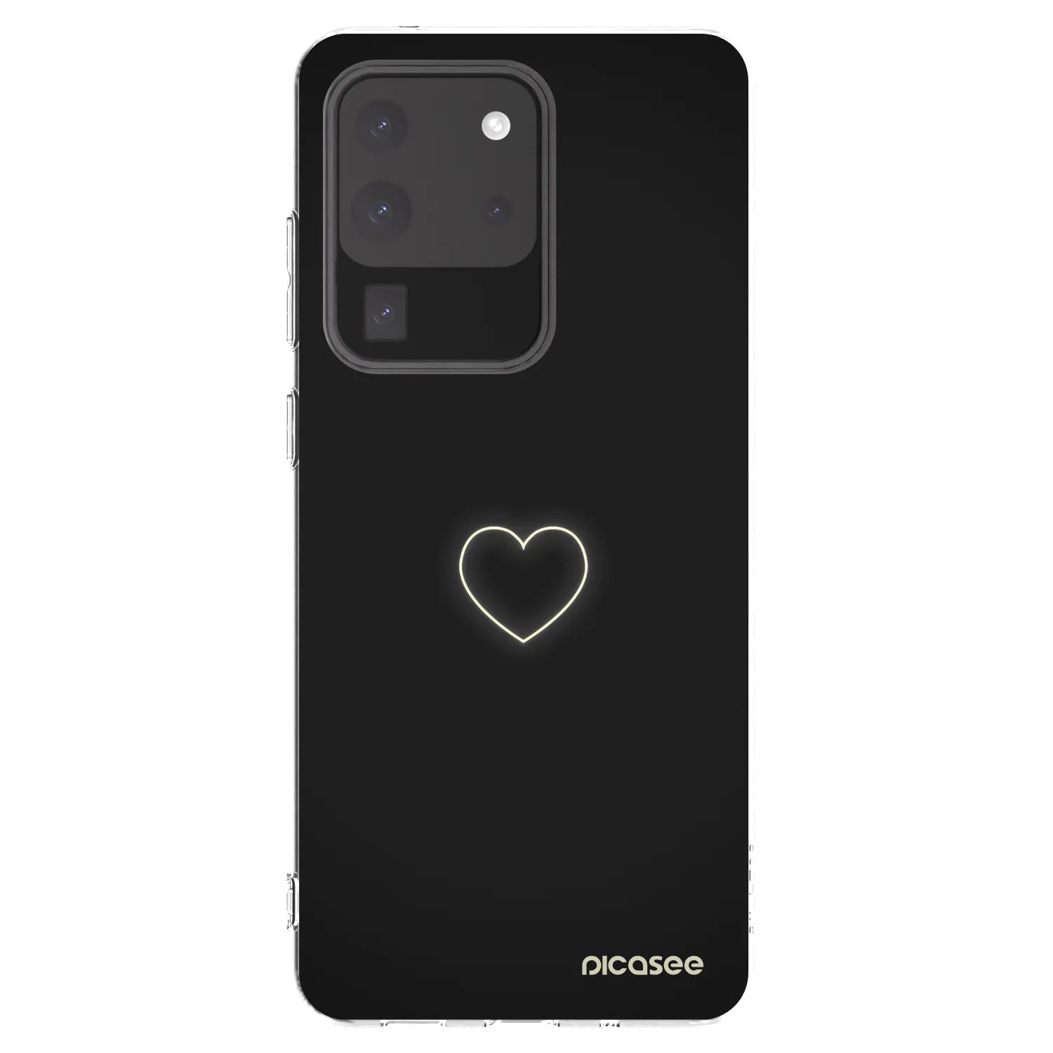Picasee silikonski prozorni ovitek za Samsung Galaxy S20 Ultra 5G G988F - Heart