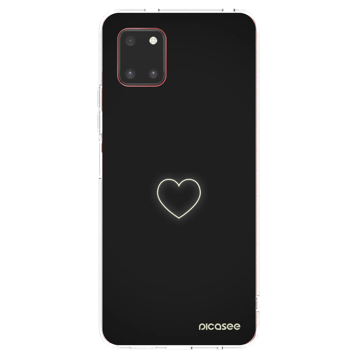 Picasee silikonski prozorni ovitek za Samsung Galaxy Note 10 Lite N770F - Heart
