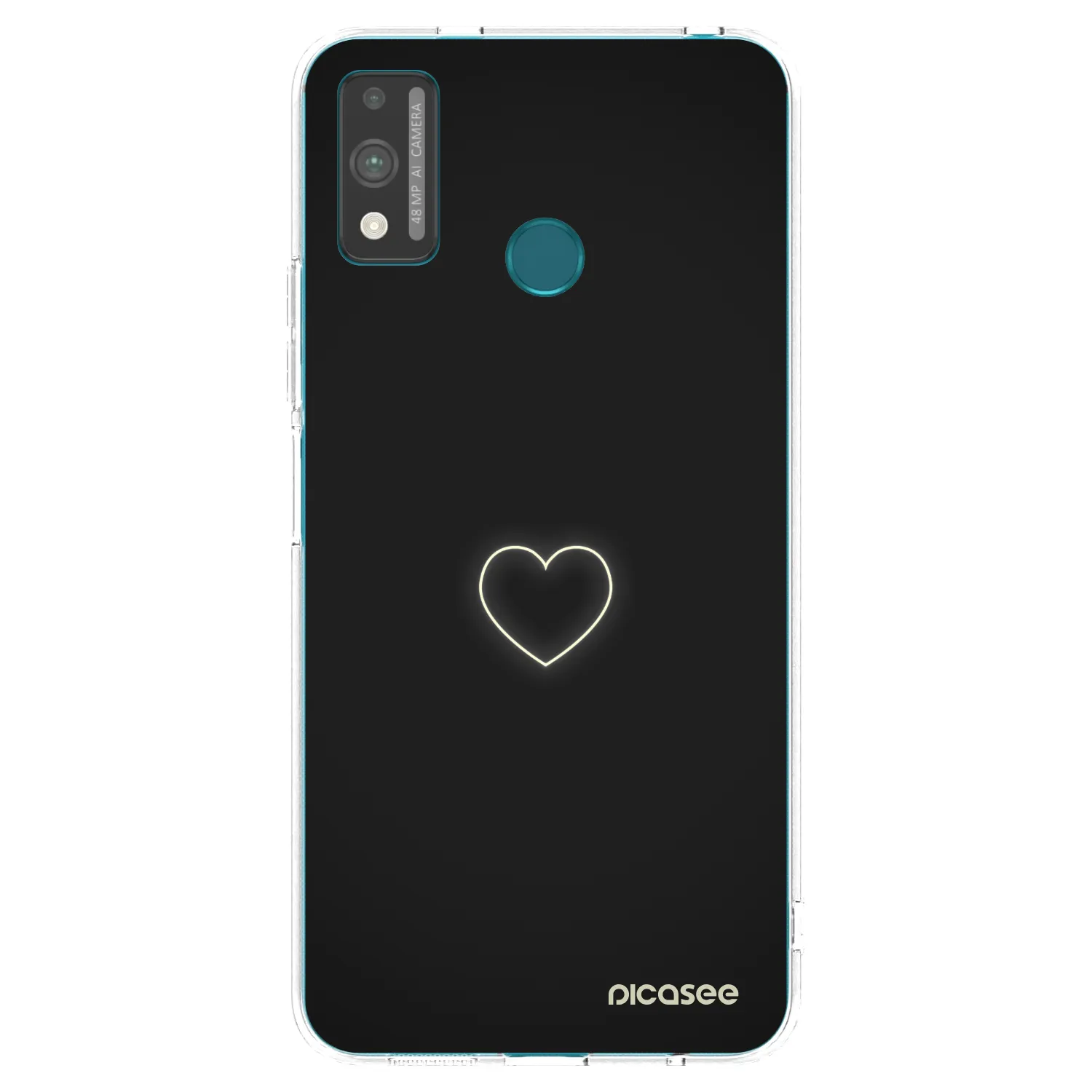 Picasee silikonski prozorni ovitek za Honor 9X Lite - Heart