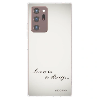 Picasee silikonski prozorni ovitek za Samsung Galaxy Note 20 Ultra - Love is a drug